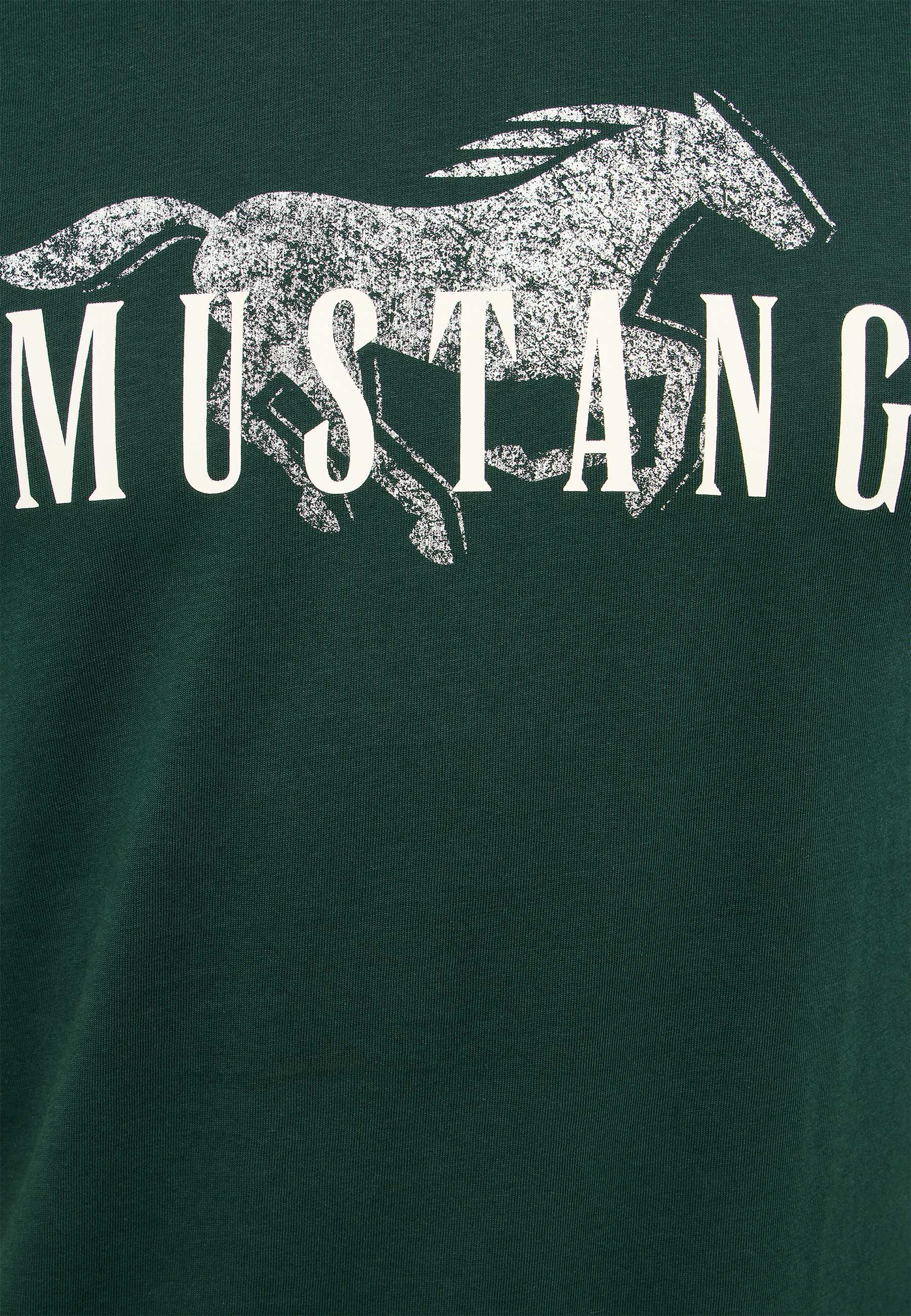 Mustang, Hoodie, T-Shirt, Grün, Pferd Silhouette