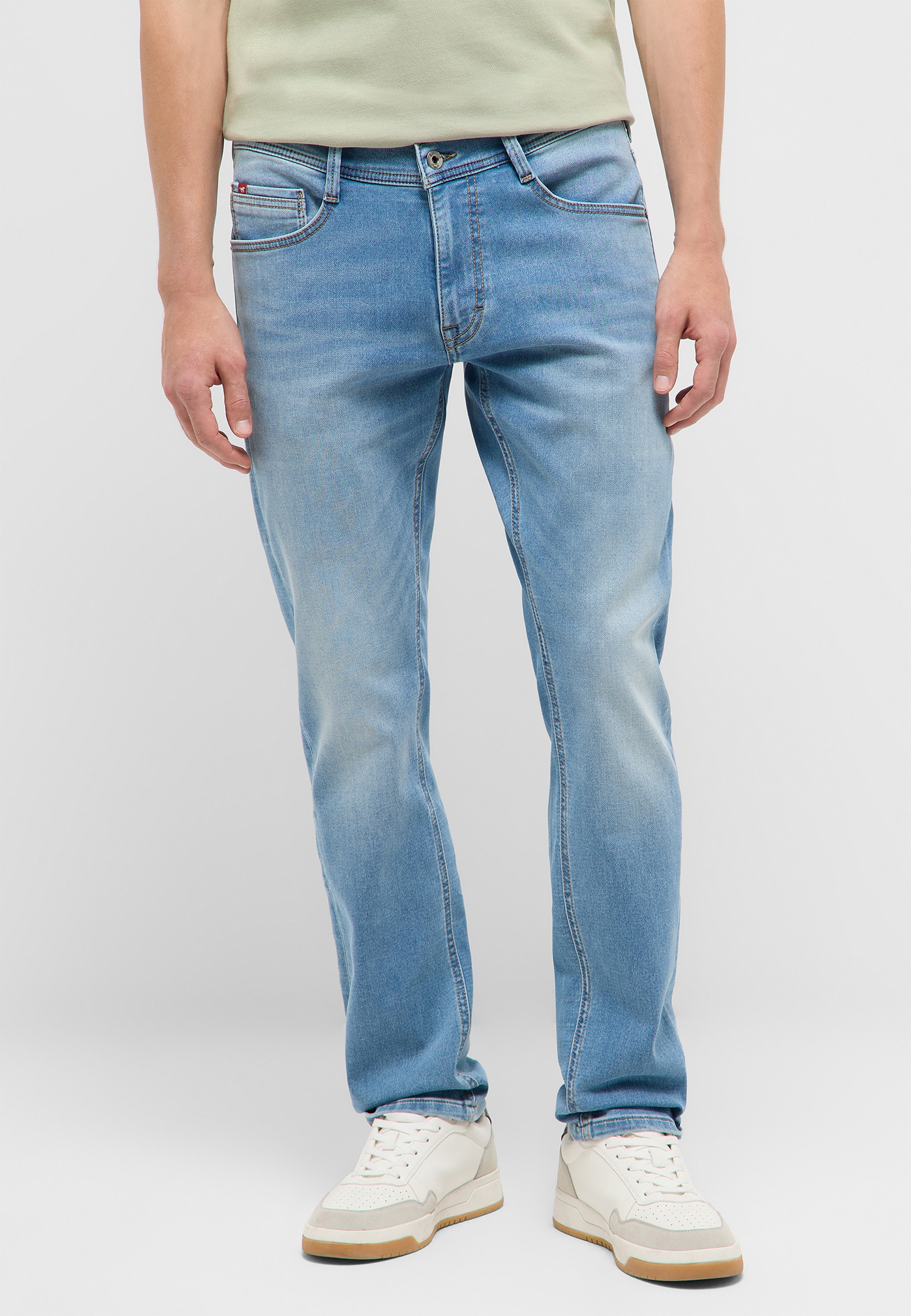 jeans, Denim, helles Wasch, straight leg, Herren