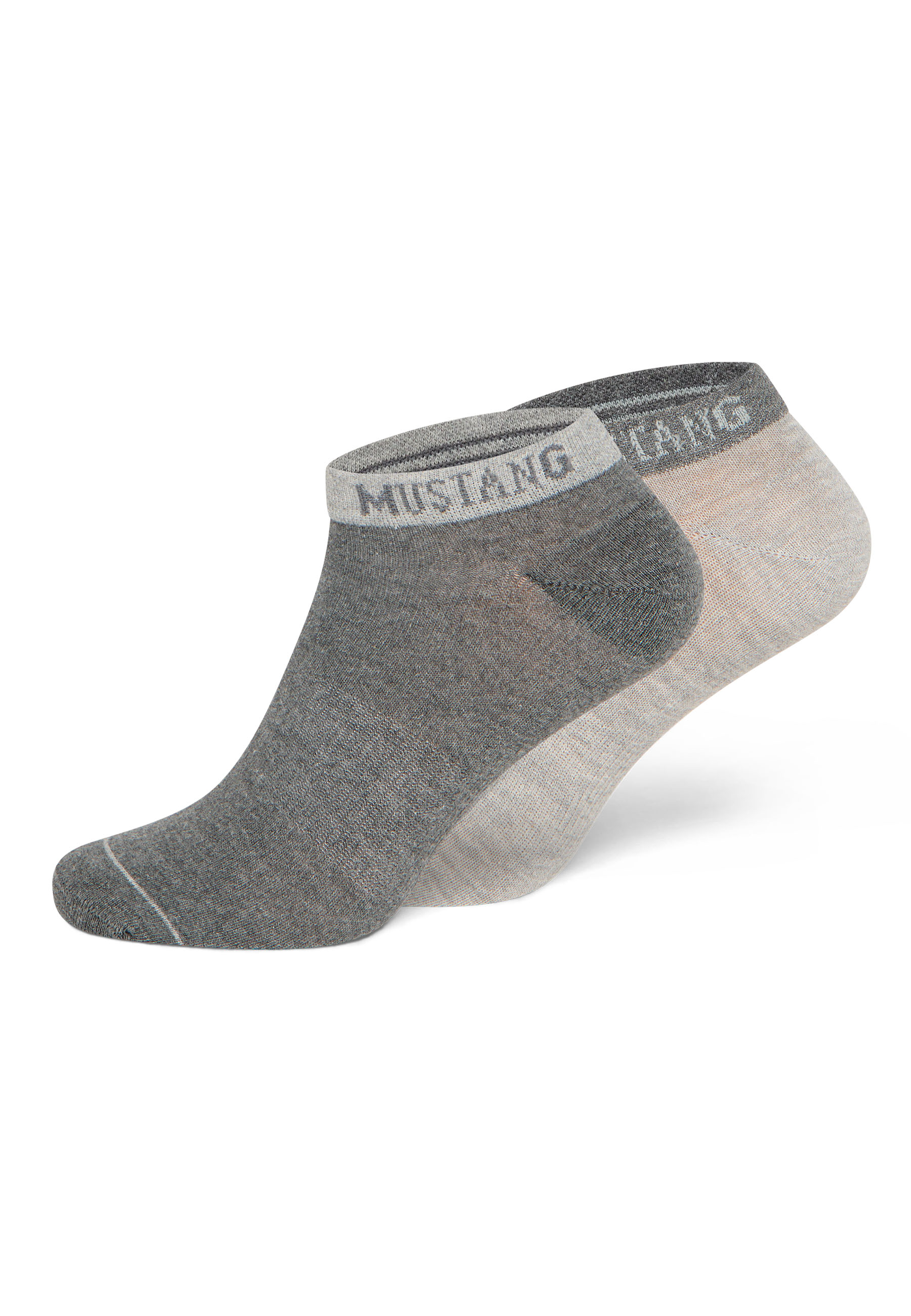 Socken, Ankle-Socken, Graue Socken, Baumwollmischung, Rippenstrick