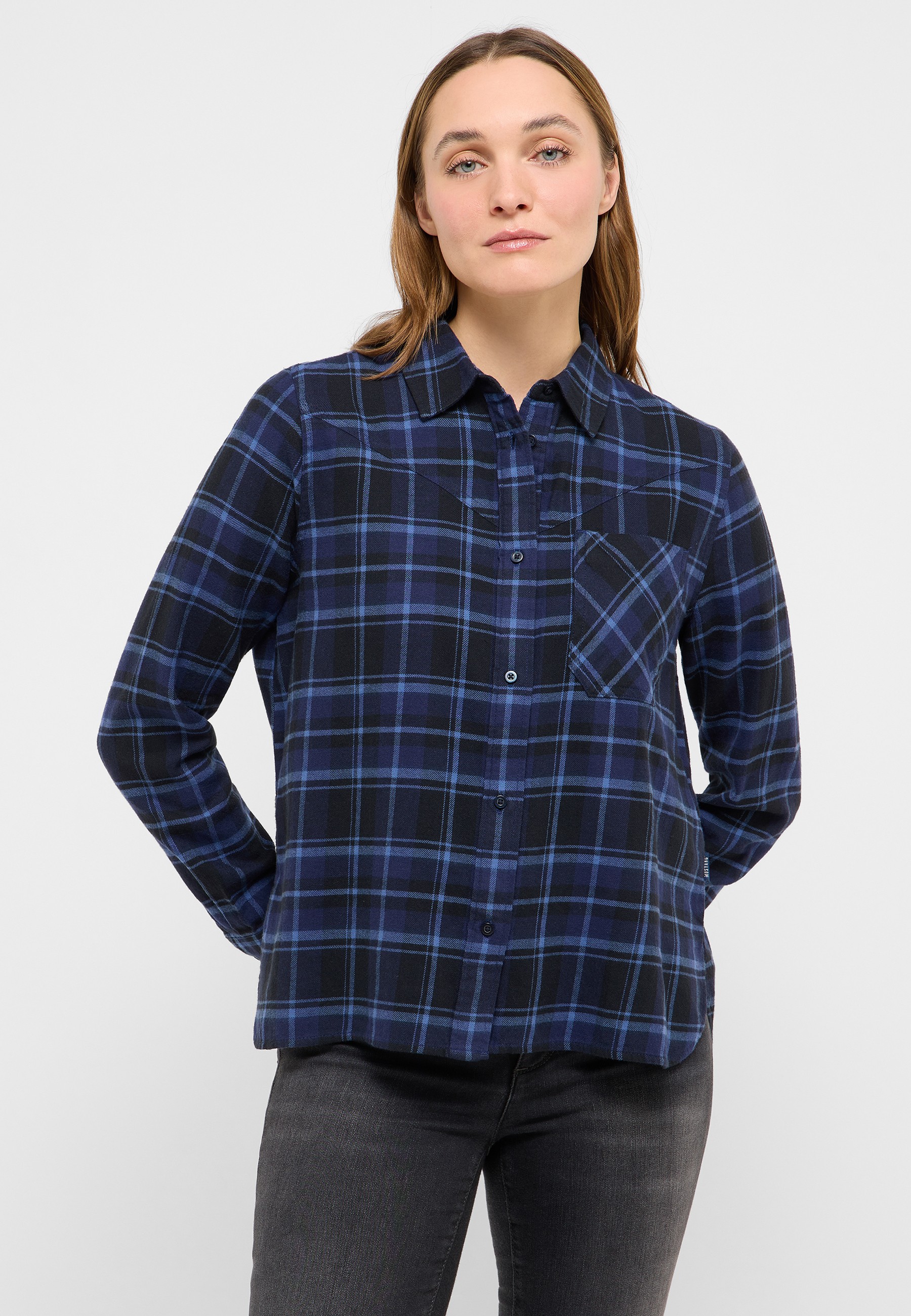 Hemd, Kleid, Hemd, Langarm, Jeans, Person