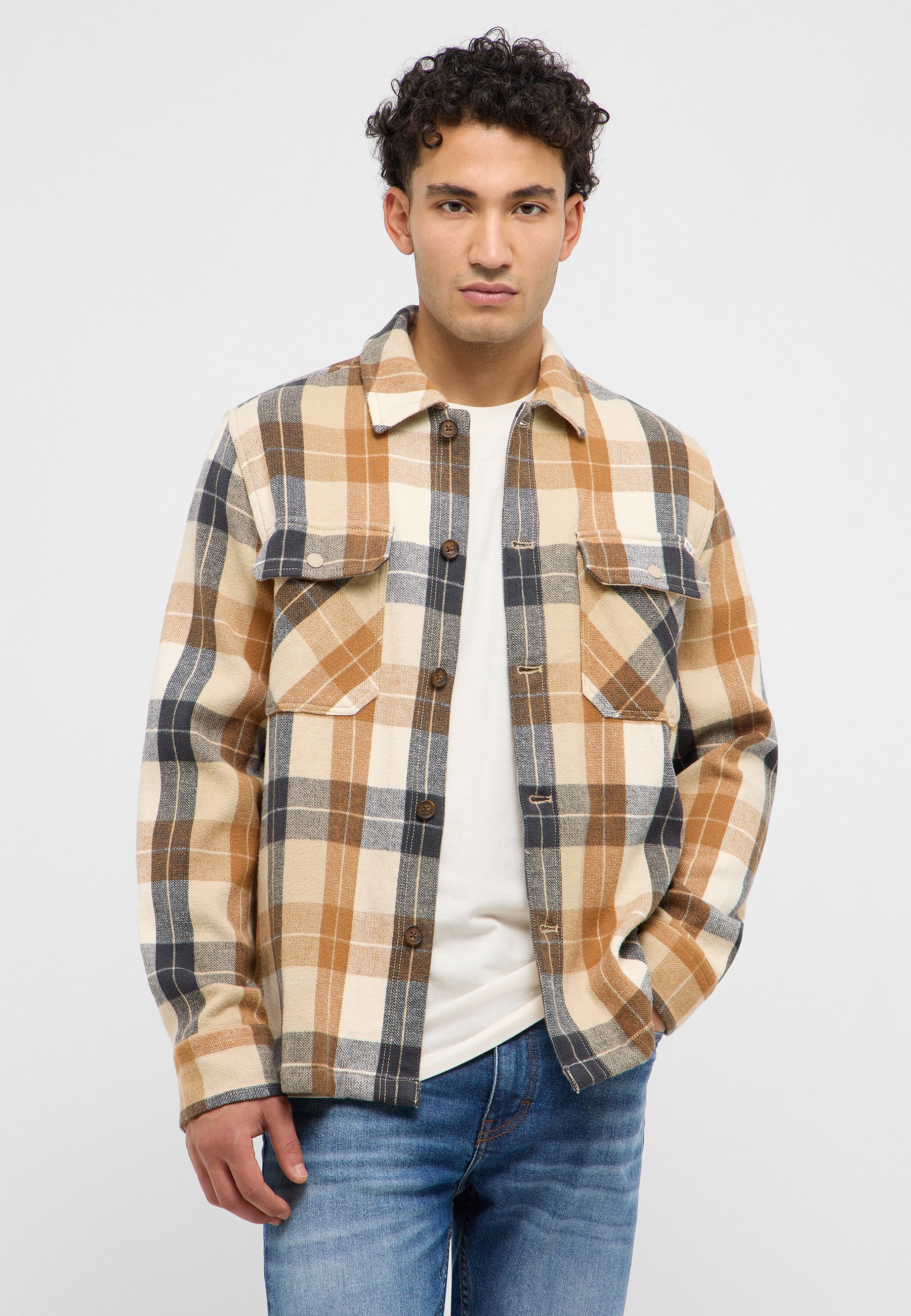 Flanellhemd, Plaid, Jacke, Mantel, Gemustert