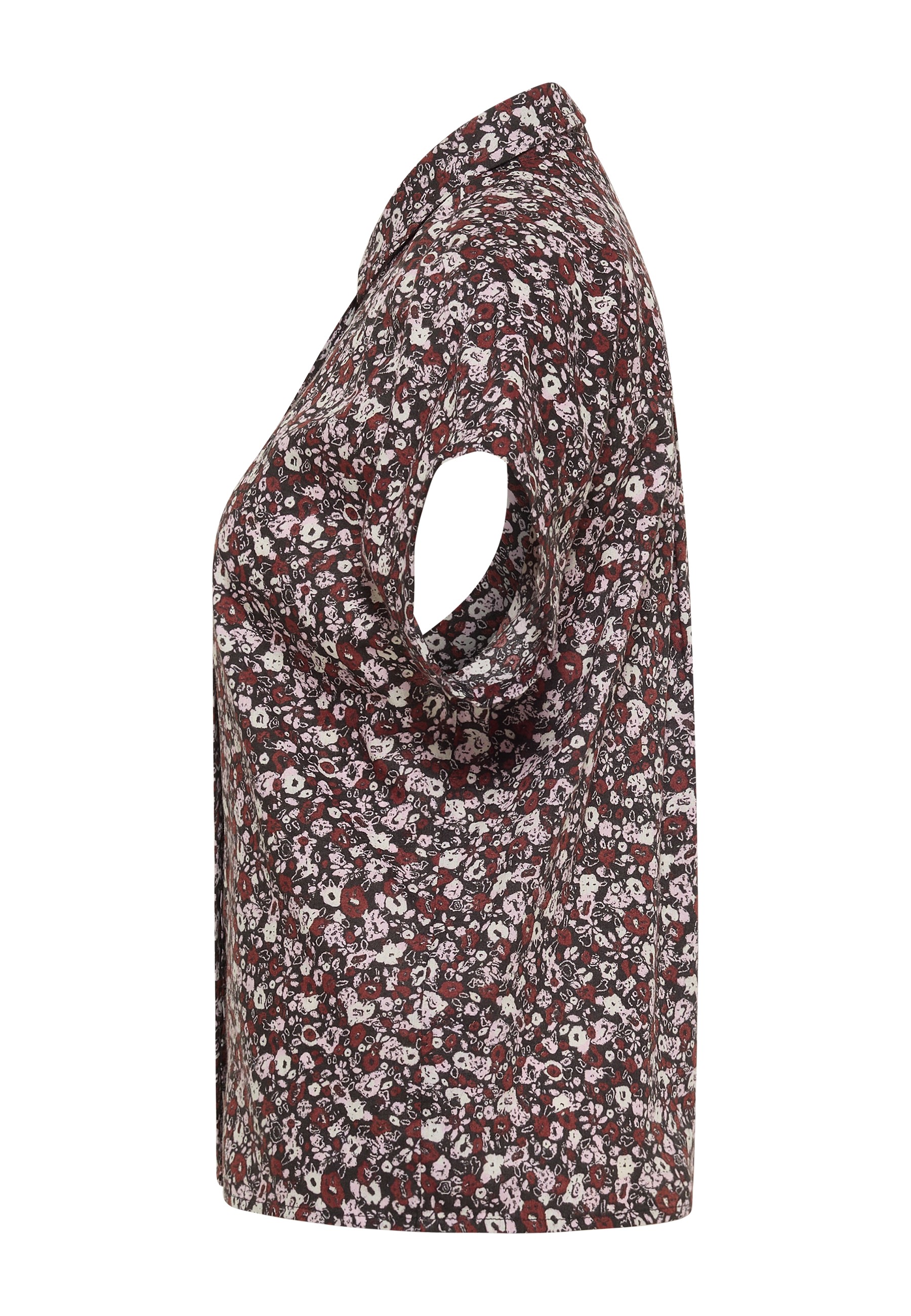 Blusenstoff, Muster, Blümchen, Druck, Ärmellos