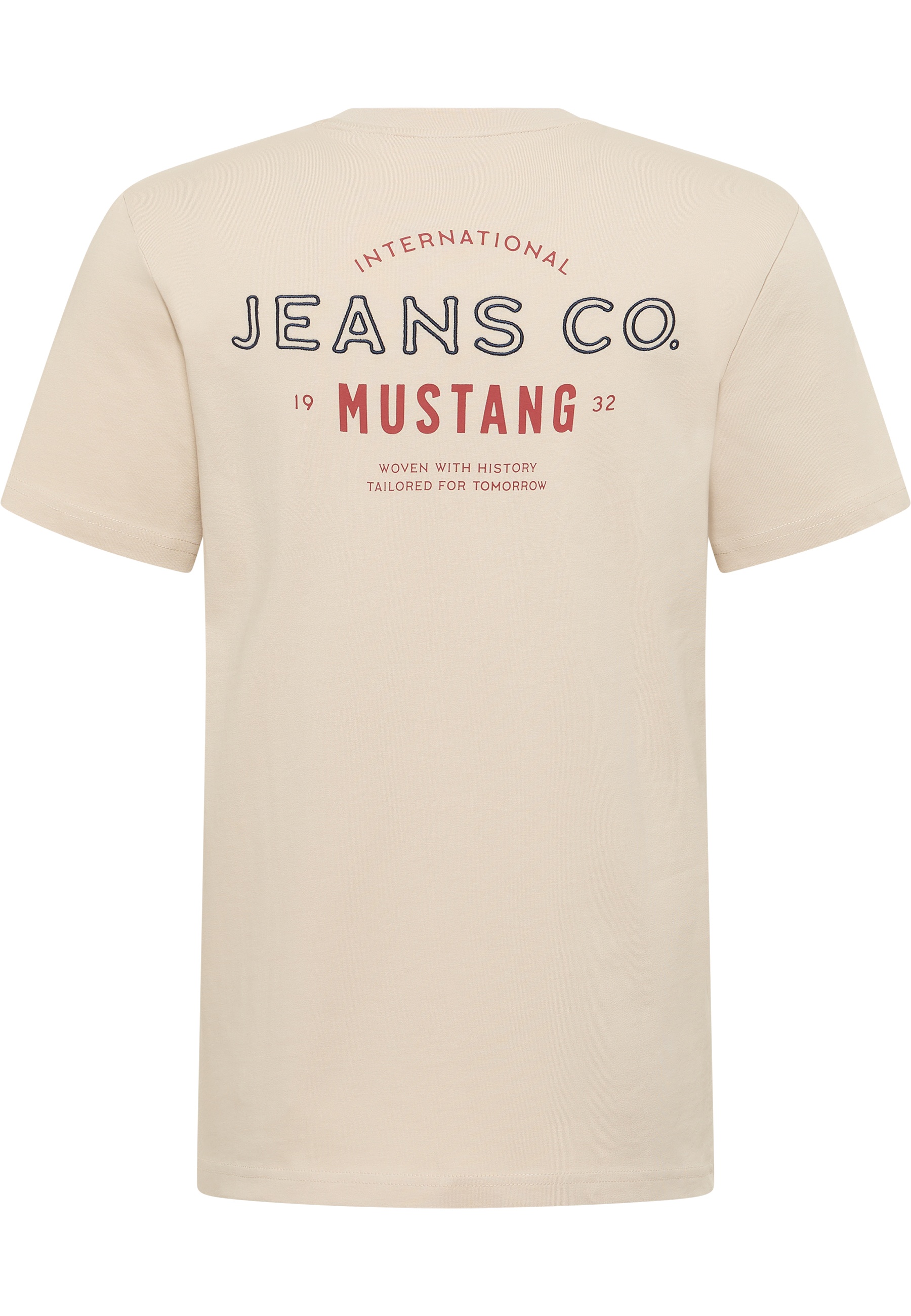 T-Shirt, Beige, Kurzarm, Print, Jeans Co.