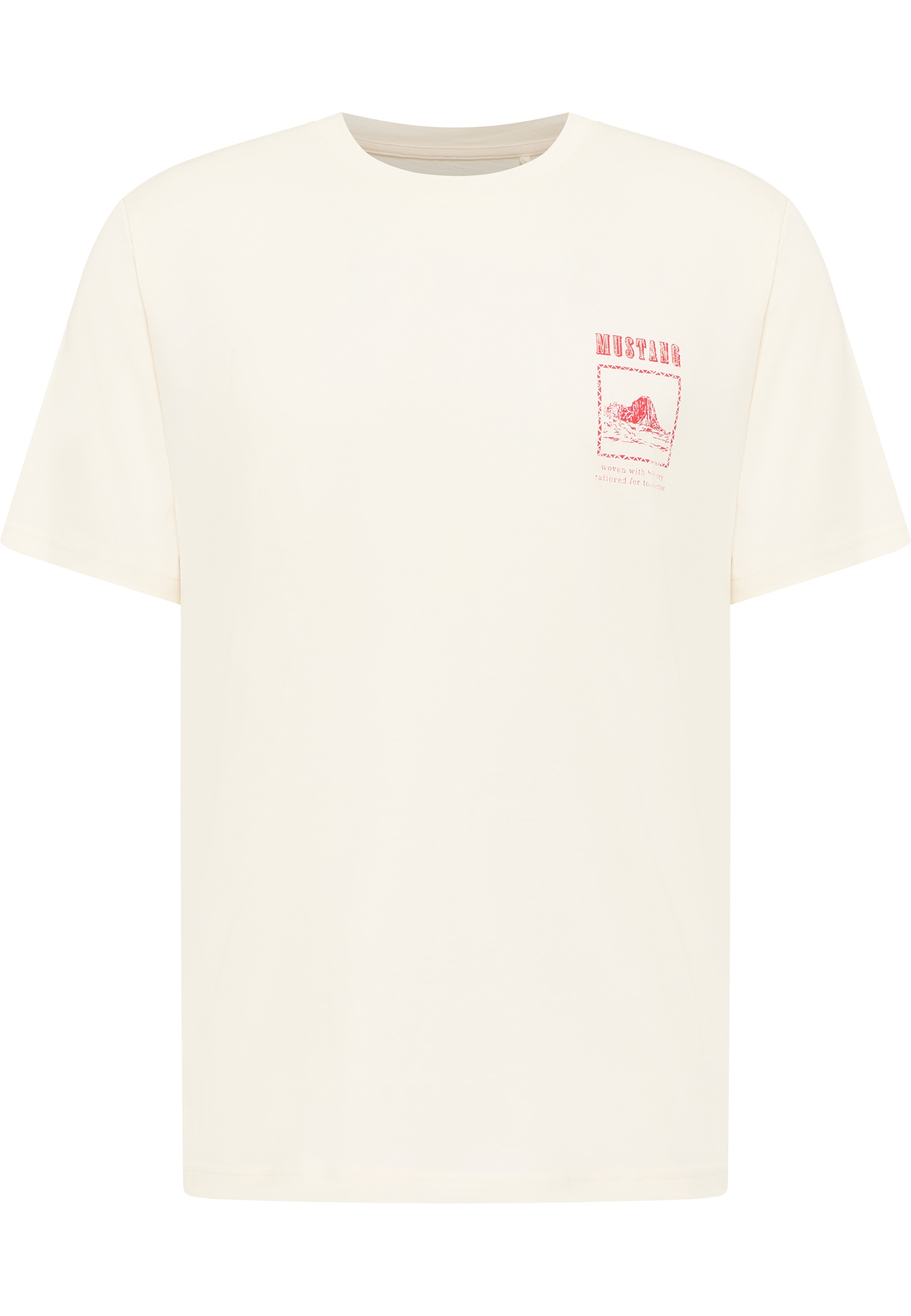 Mustang Herren T-Shirt Style Austin, offwhite