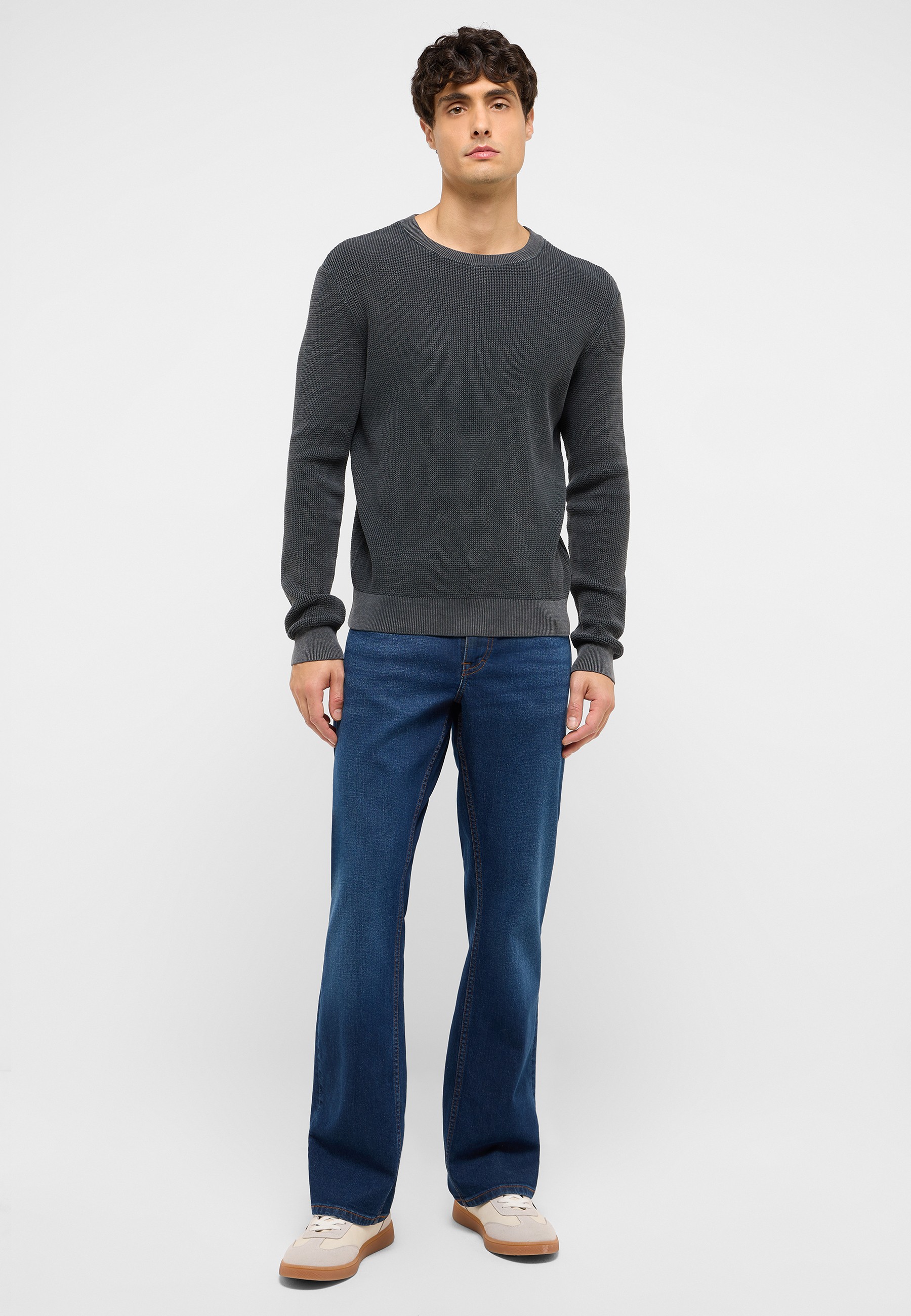 Hosen, Langarm, Pullover, Jeanshose, Person