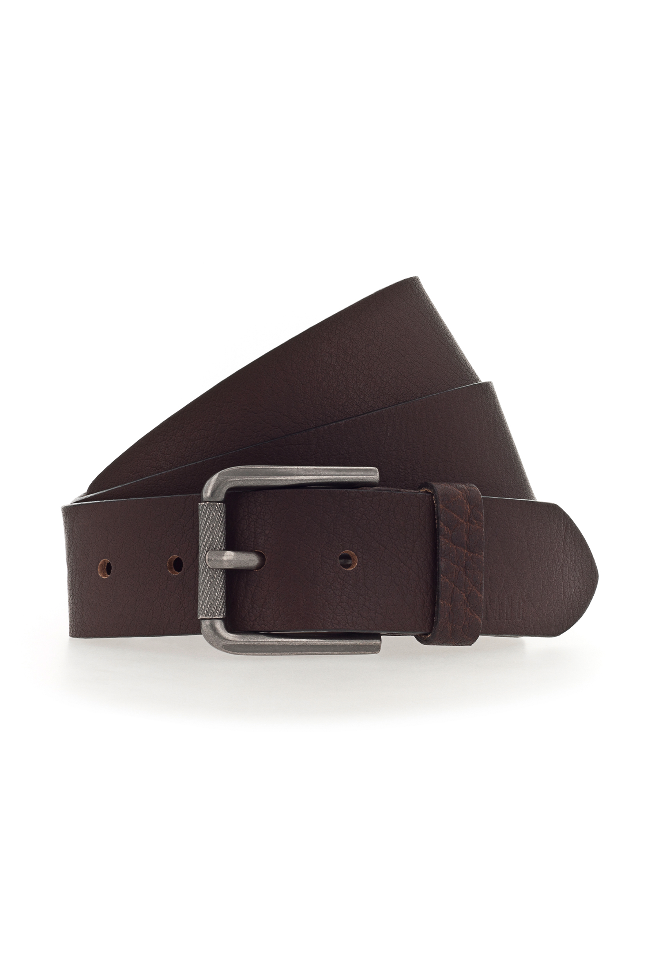 Mustang Herren Gürtel 40 mm aus Vollrindsleder, dunkelbraun