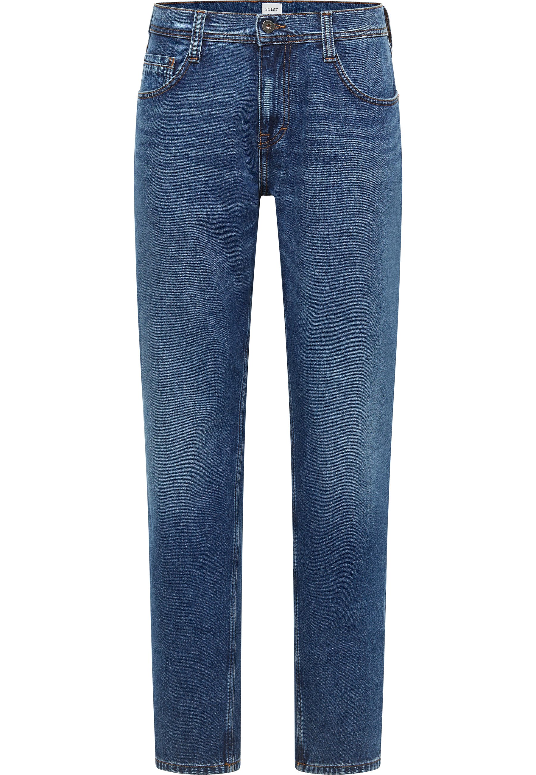 Mustang Herren Jeans Style Denver Straight, blau dunkel