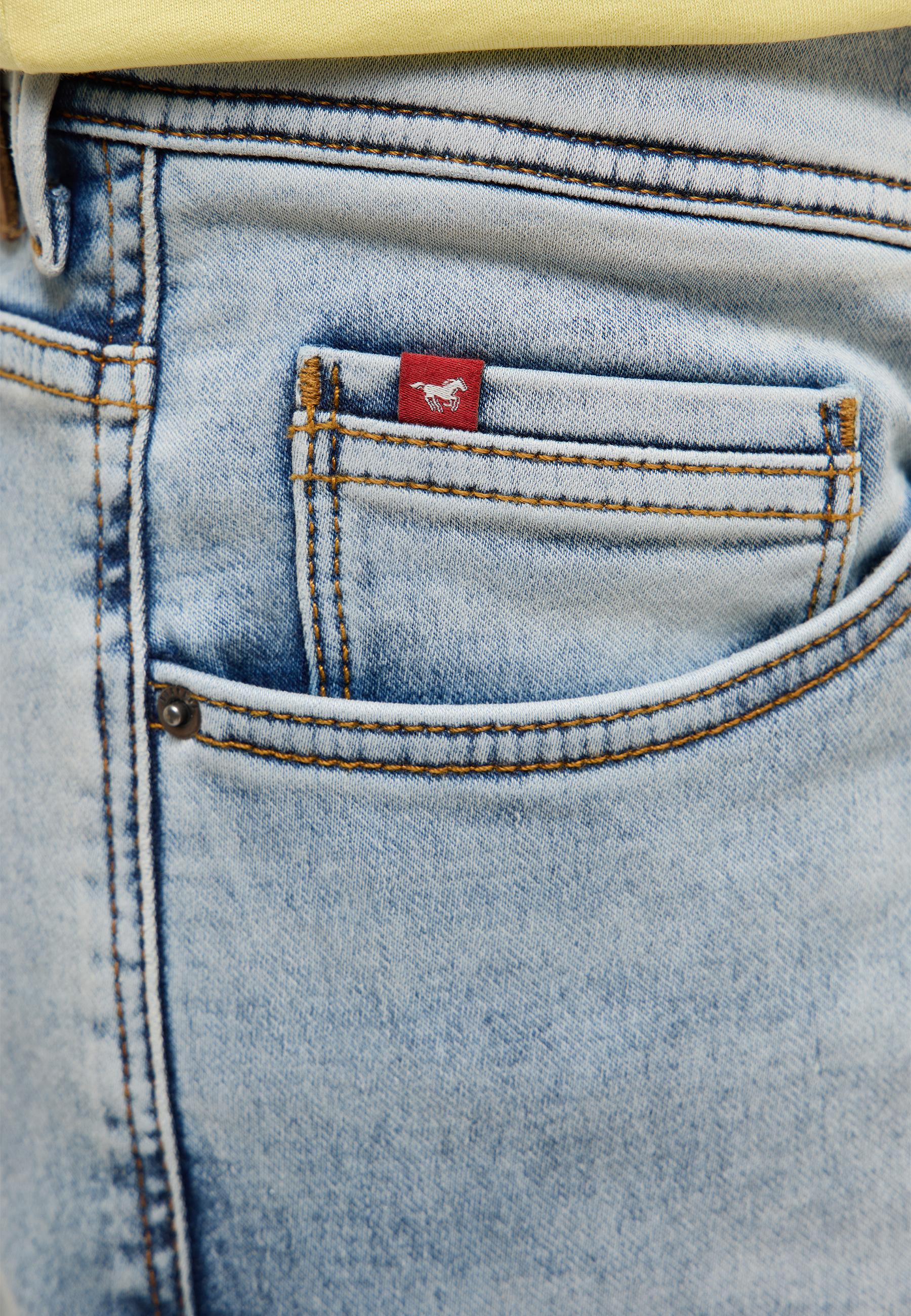 Jeans, Hose, Denim, Tasche, Kleiner roter Markenstich