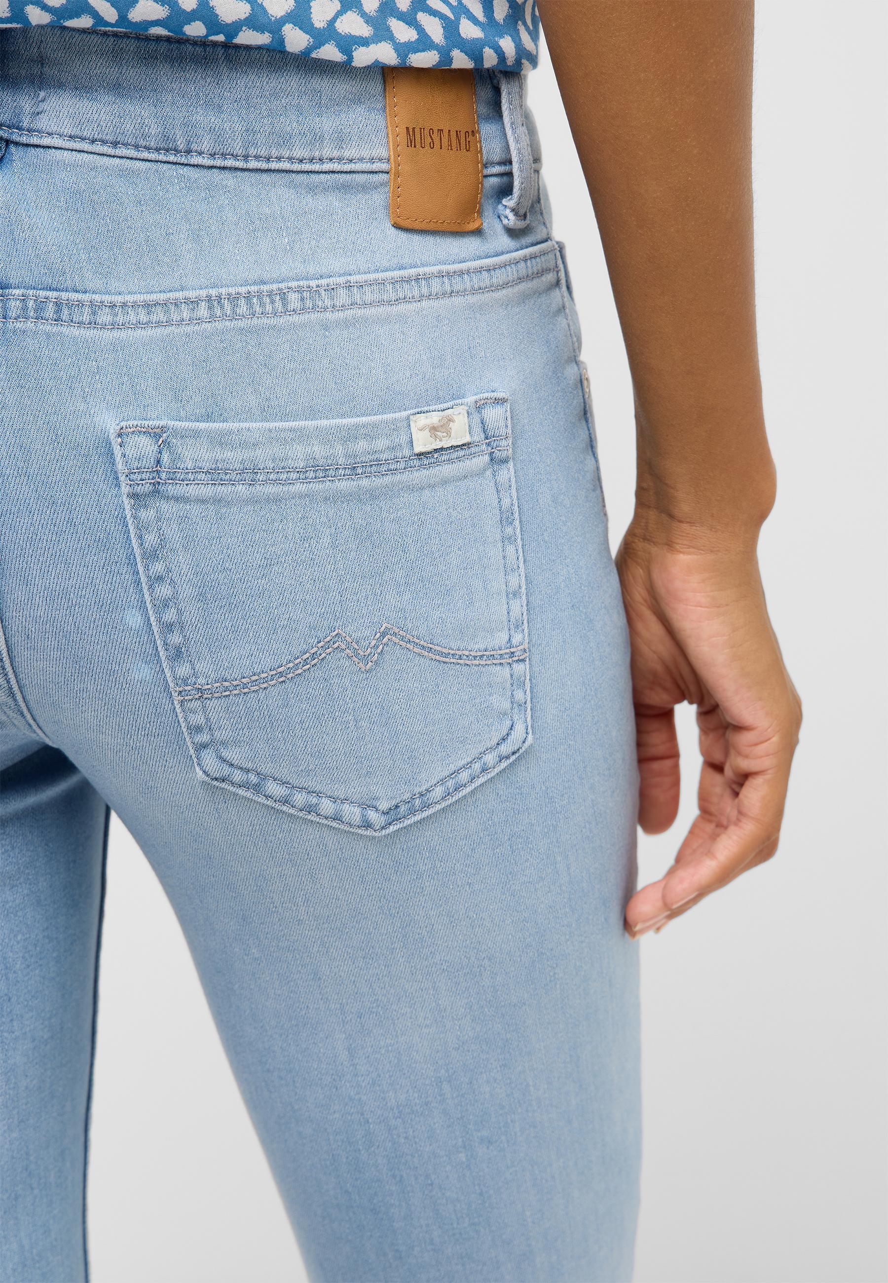 Jeans, Denim, Rückentasche, Hellblau, Hosenbein
