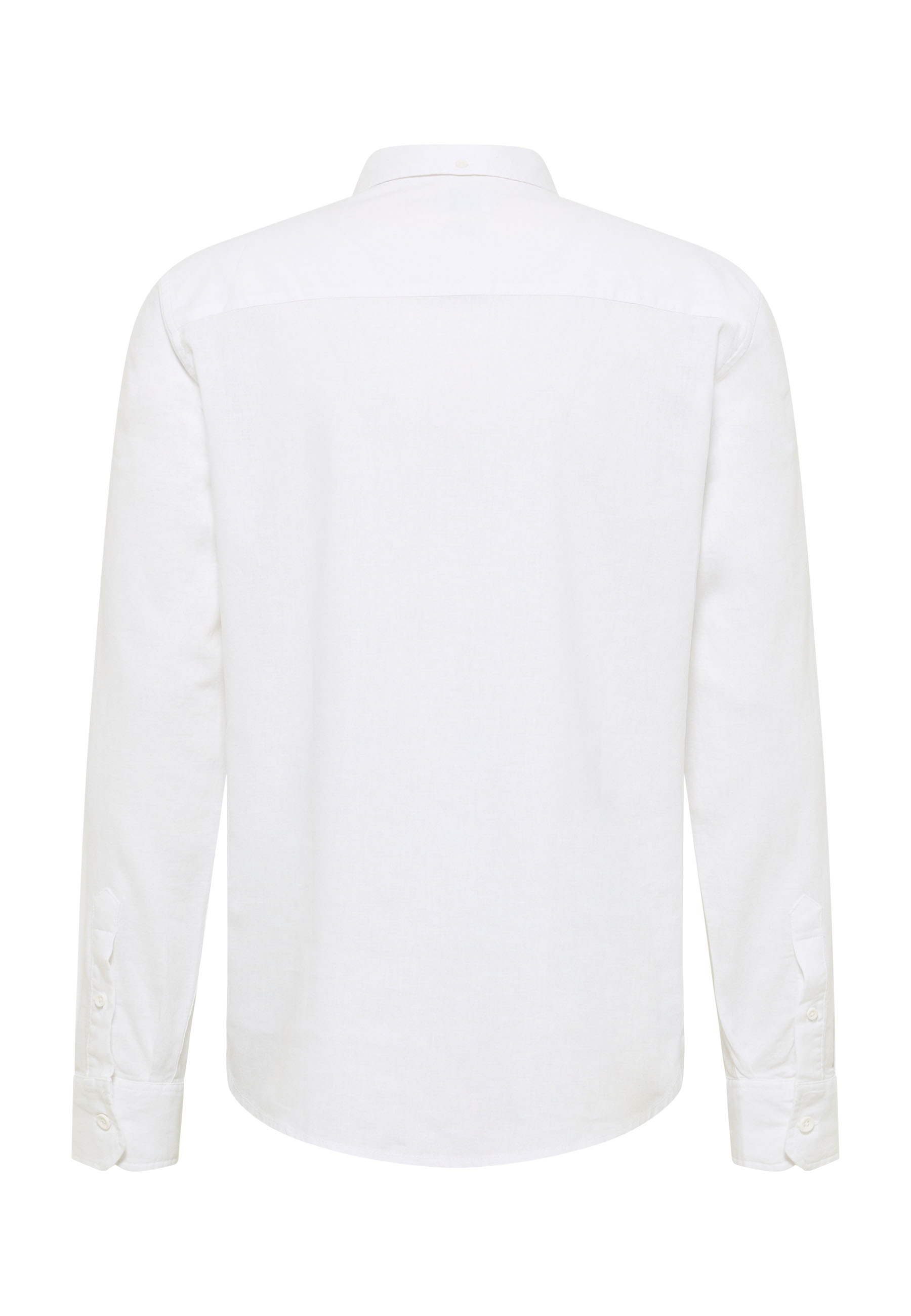 weiß, Hemd, Leinen, Langarm, Kragen