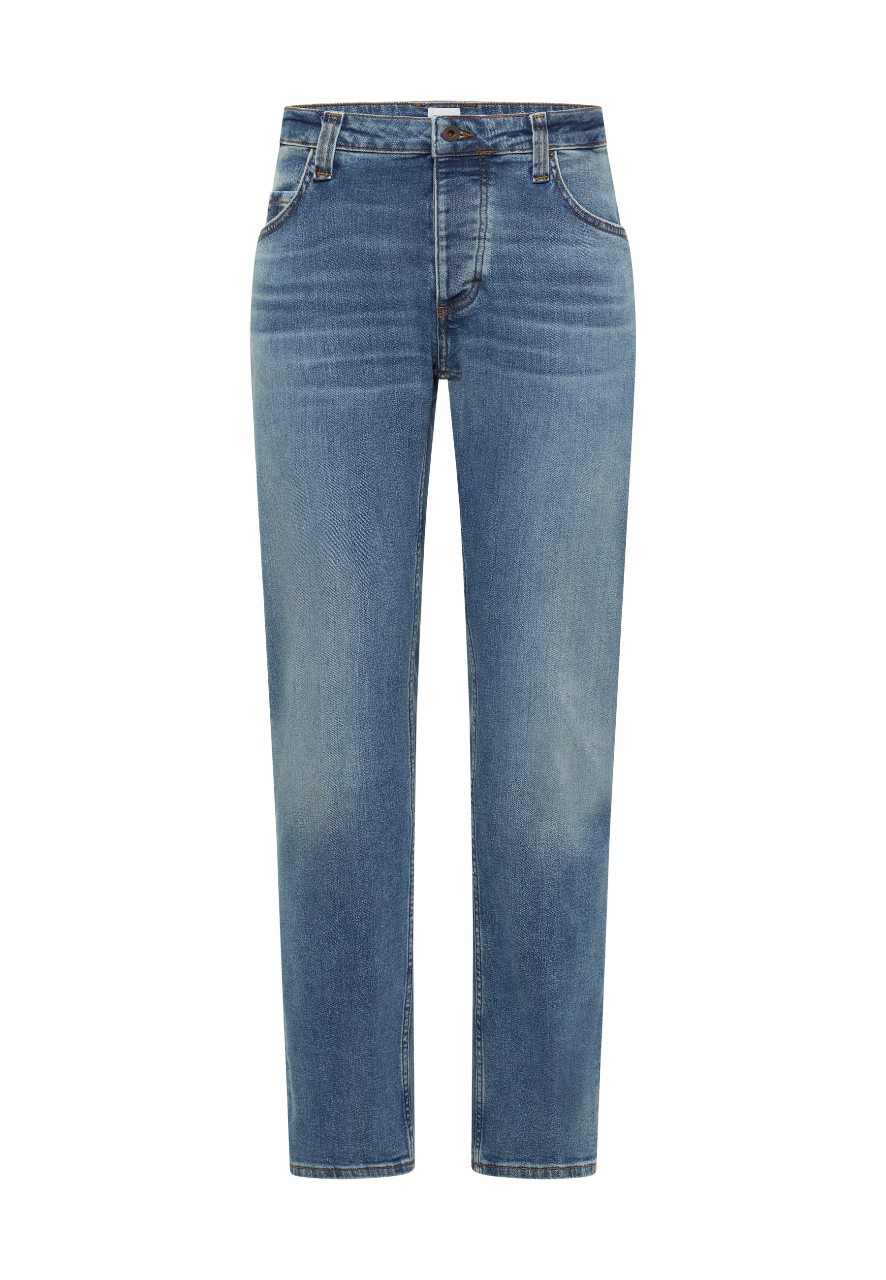 Jeans, Mittelblau, Straight-leg, Vintage, Denim