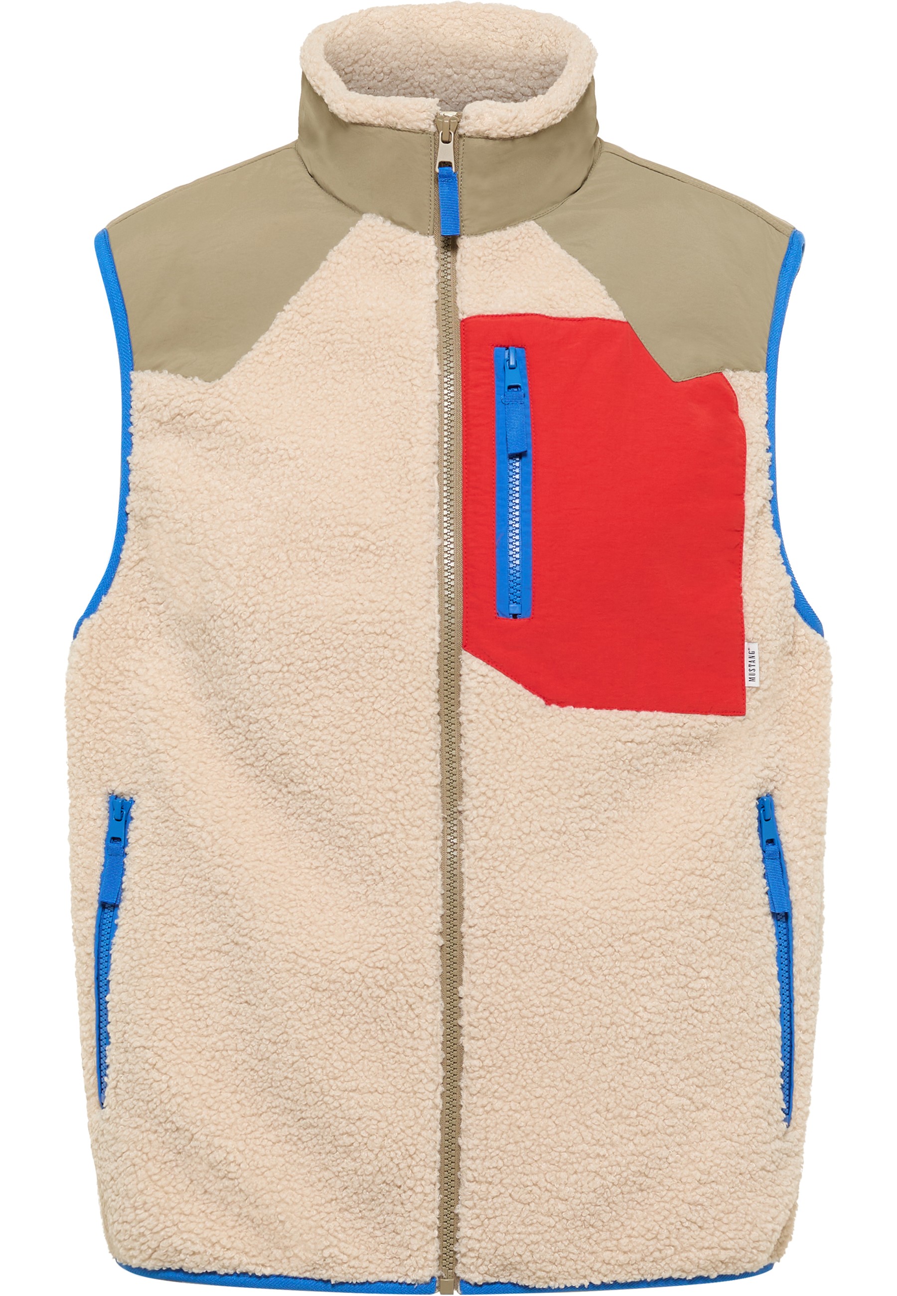 Mustang Herren Weste Style Weston, beige