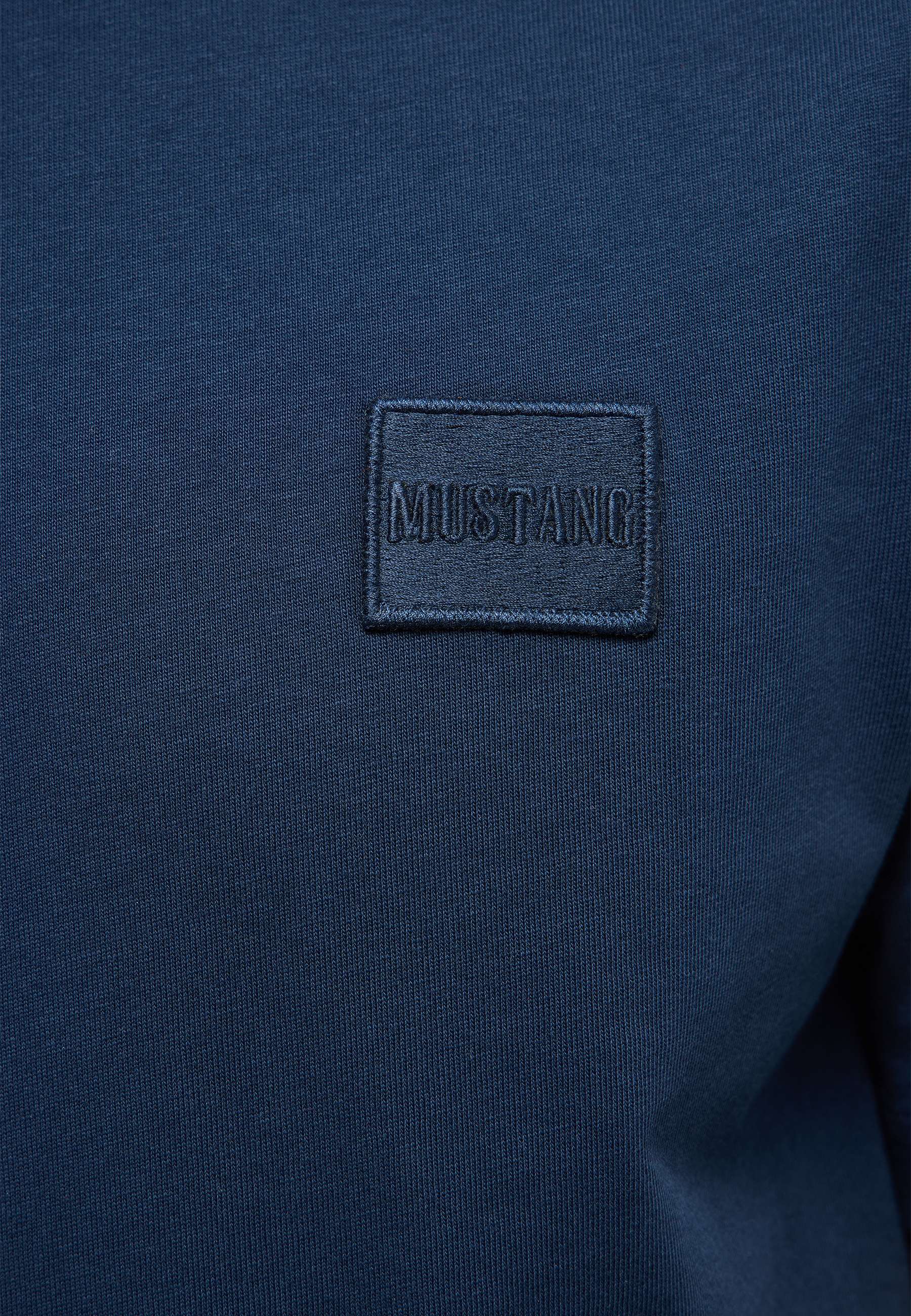 Hoodie, Navy, Patch, Mustang, Kleidung