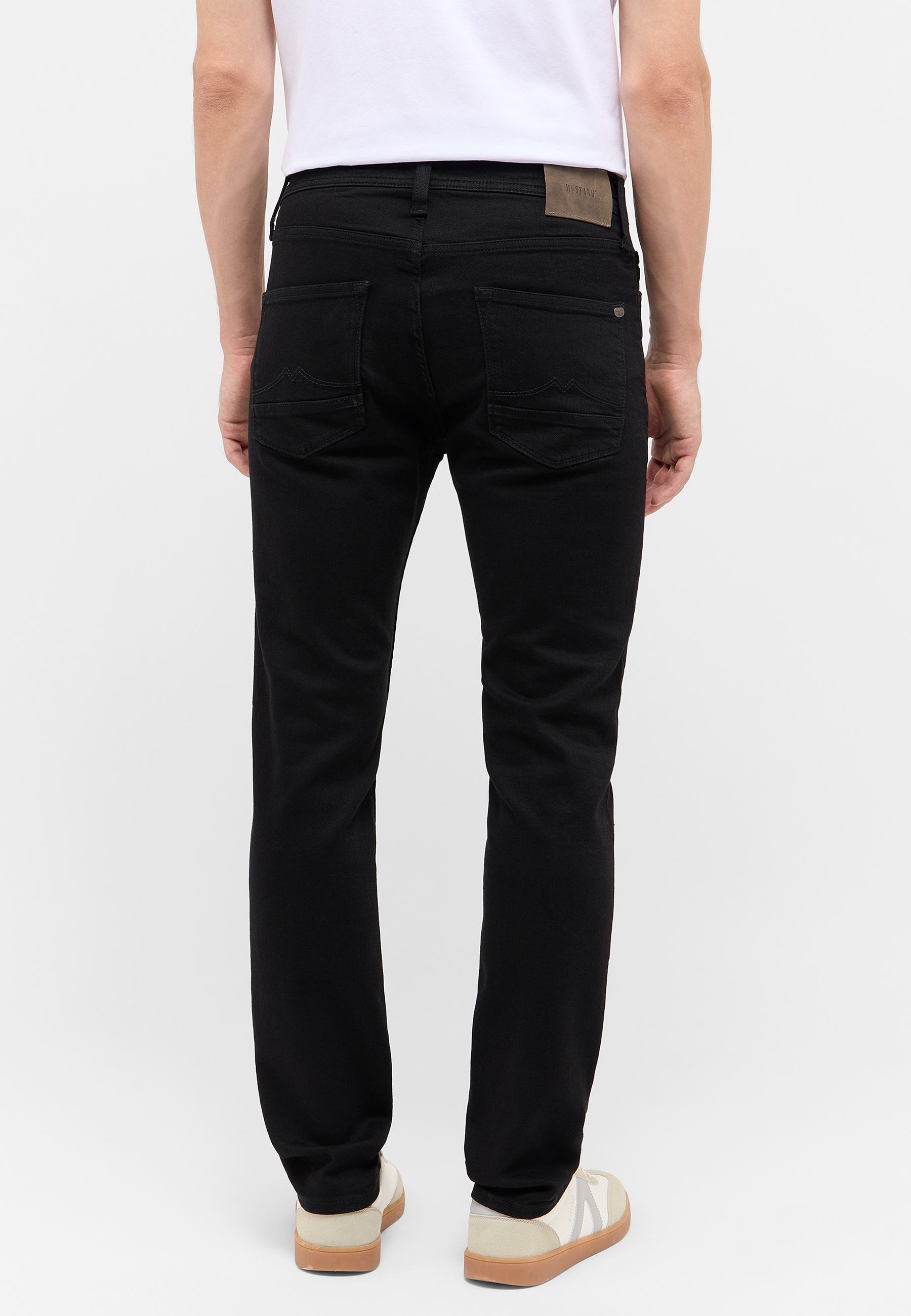 Jeans, Schwarz, Hintertaschen, Jersey?, Baumwolle