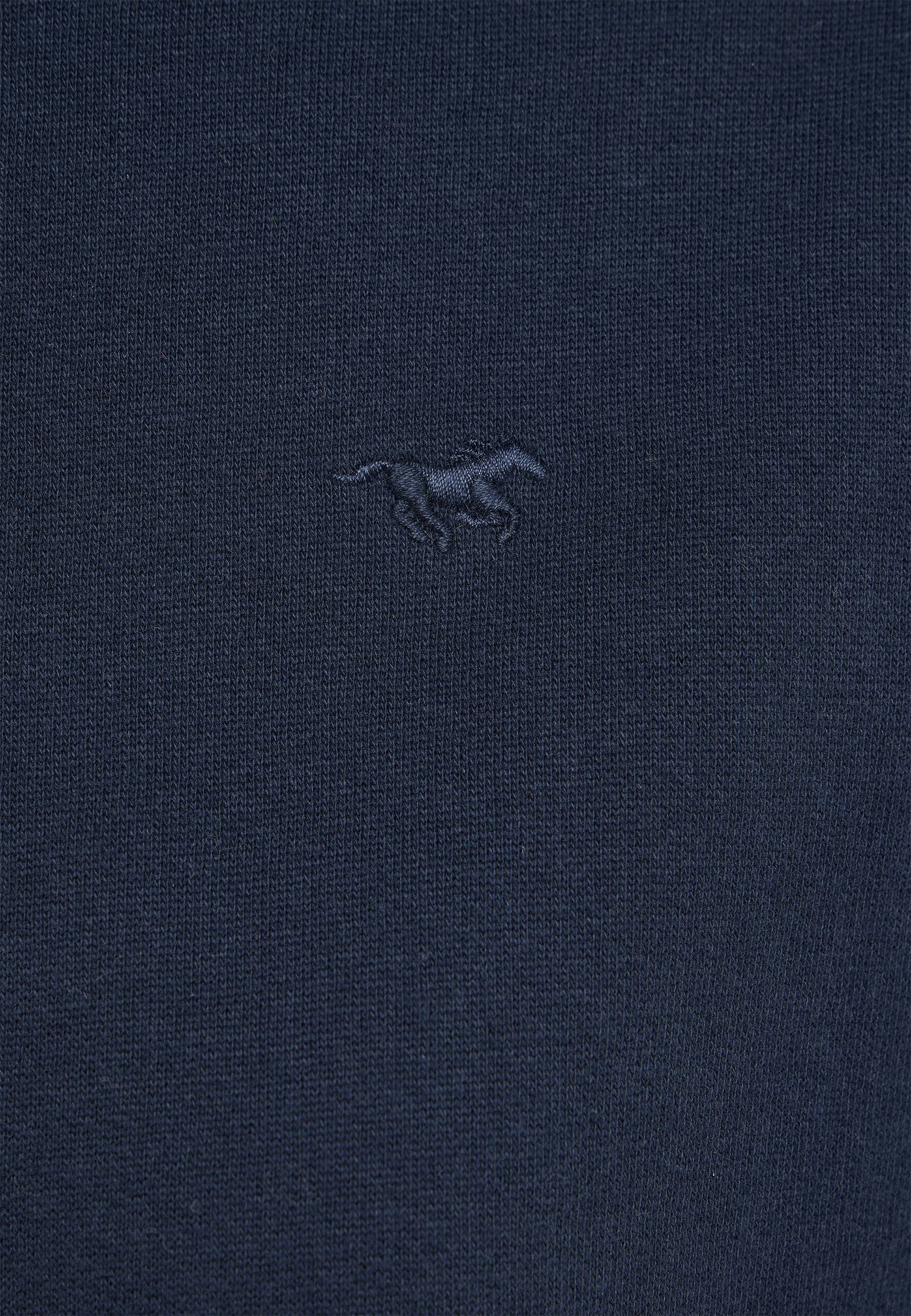 t-shirt, knit, navy, logo, embroidered