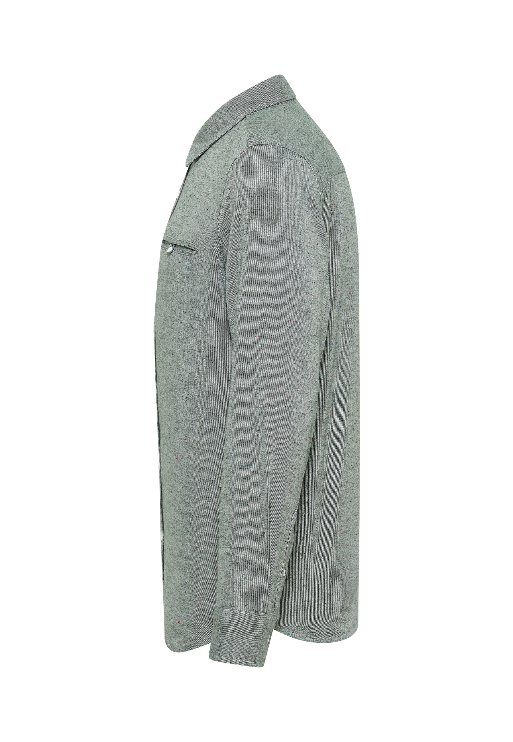 grau, lange-ärmlig, hemdenstil, blouson, knopfdetail