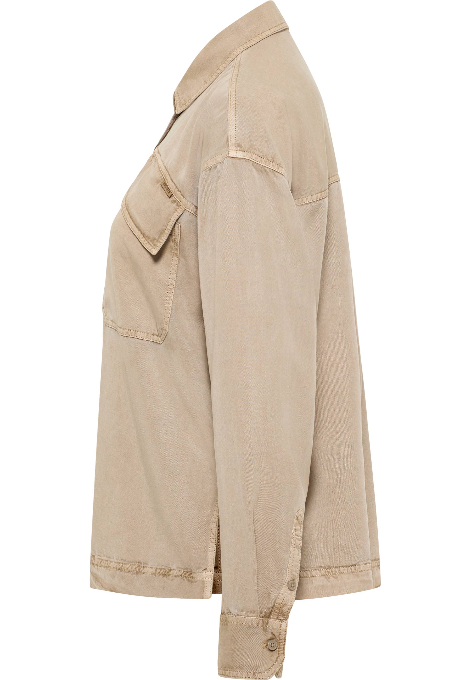 jacke, beige, utilitarisch, tase, langarm