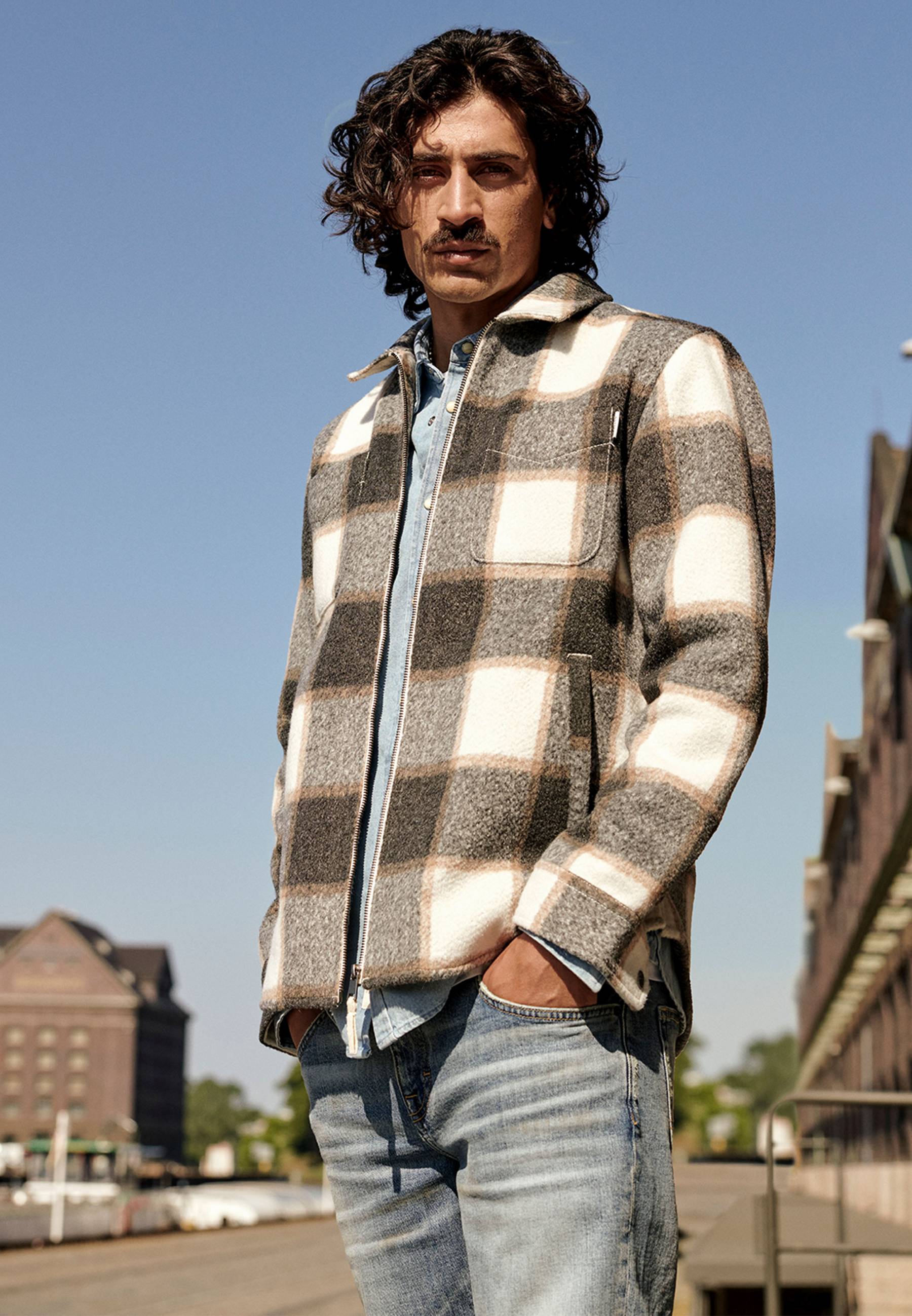 Mantel, Jacke, Hosen, Mann, Person