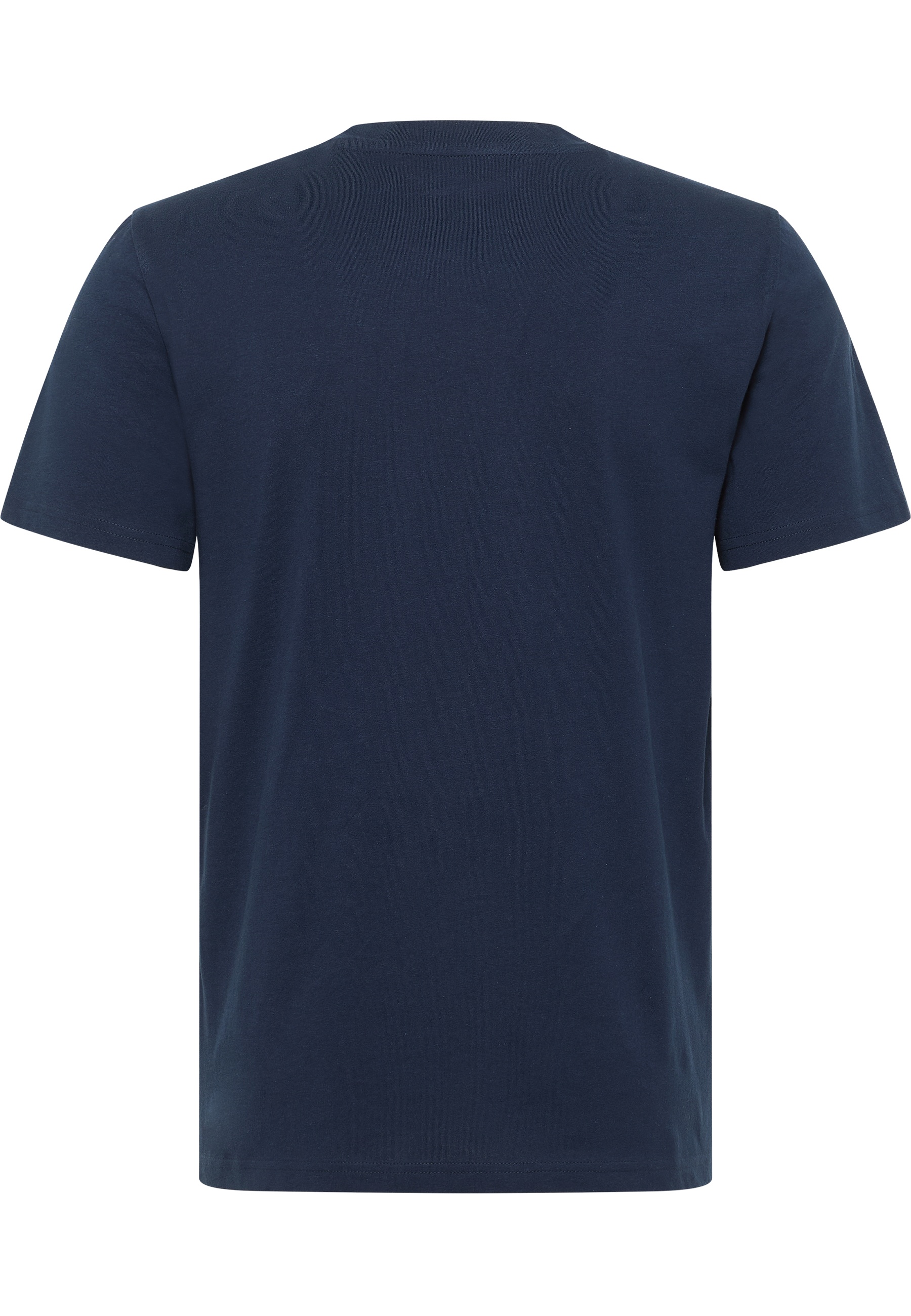T-Shirt, Short sleeves, Crew neck, Plain dark blue, Cotton