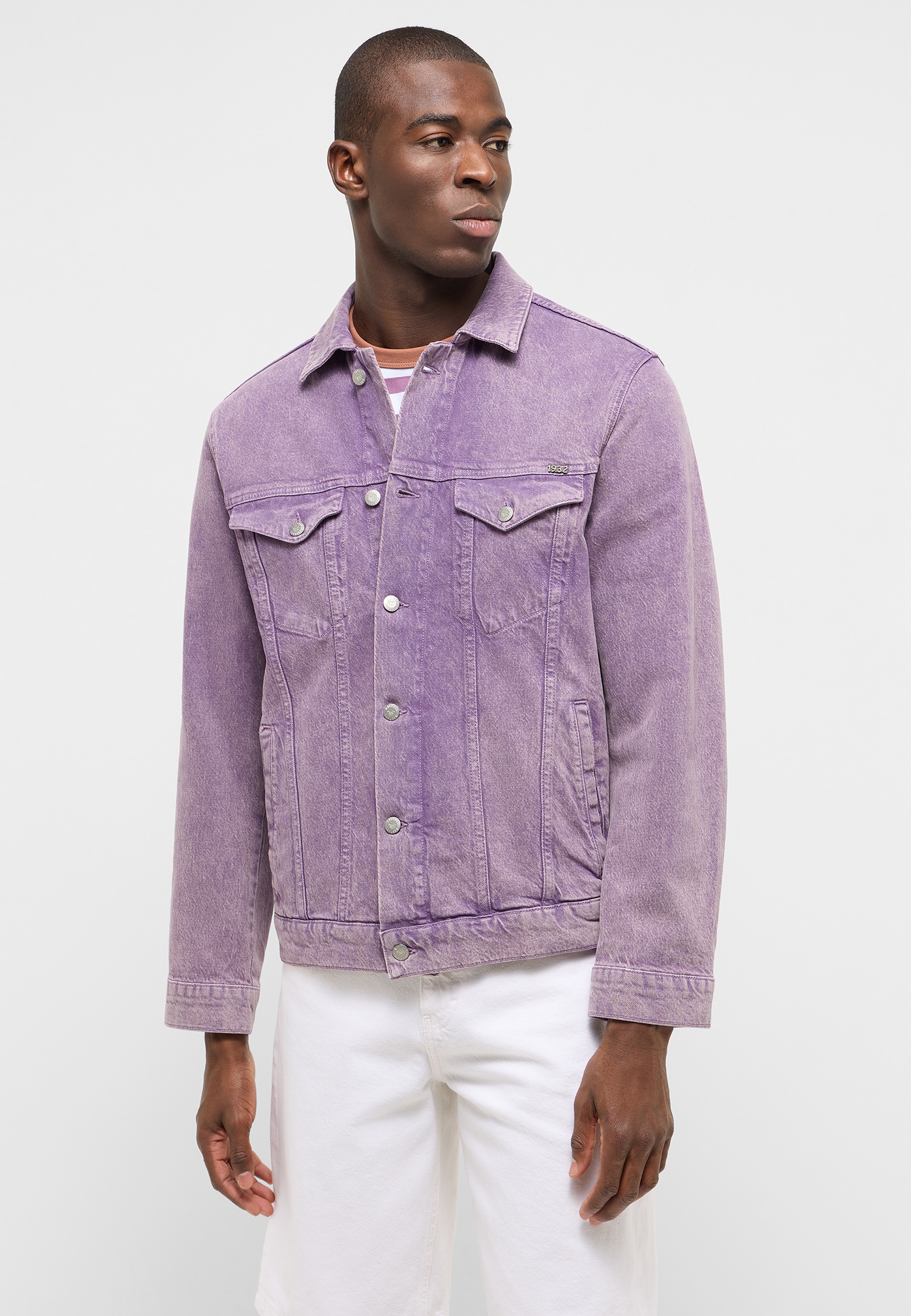 denim jacket, corduroy, violet, purple, long-sleeve