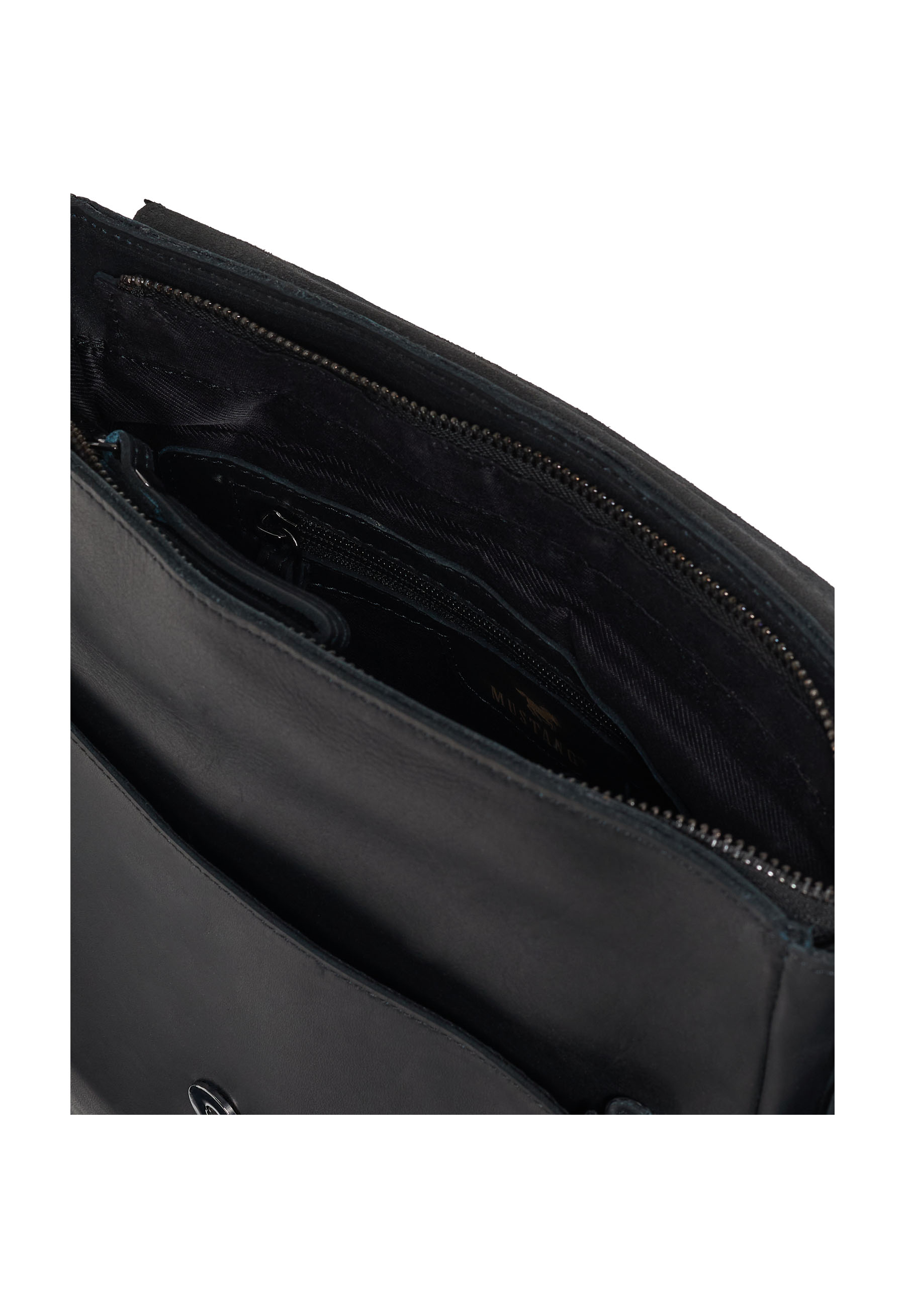 ledertasche, handtasche, mittelgroß, reissverschluss, innenfach