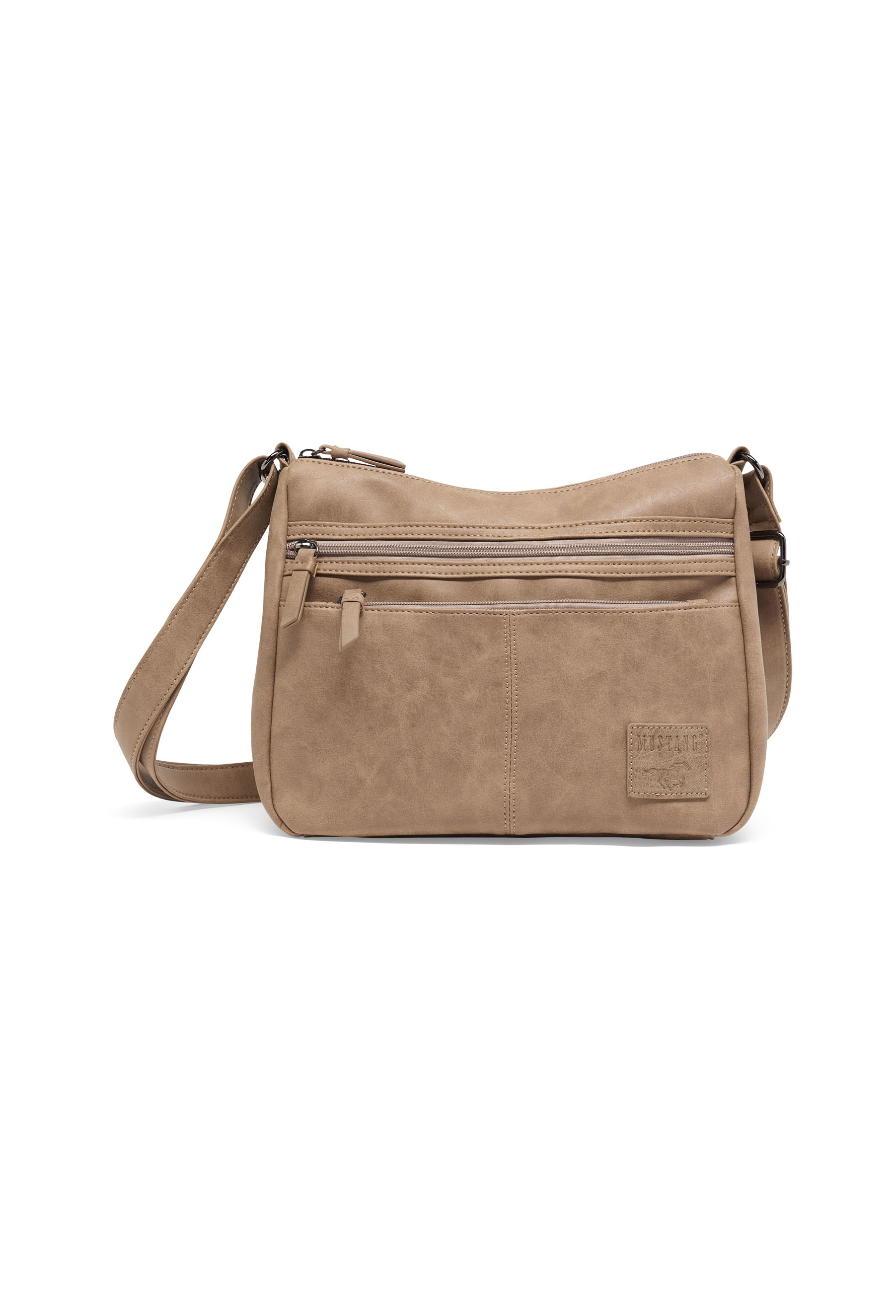 Ledertasche, Umhängetasche, Messenger, Tasche, Reißverschluss