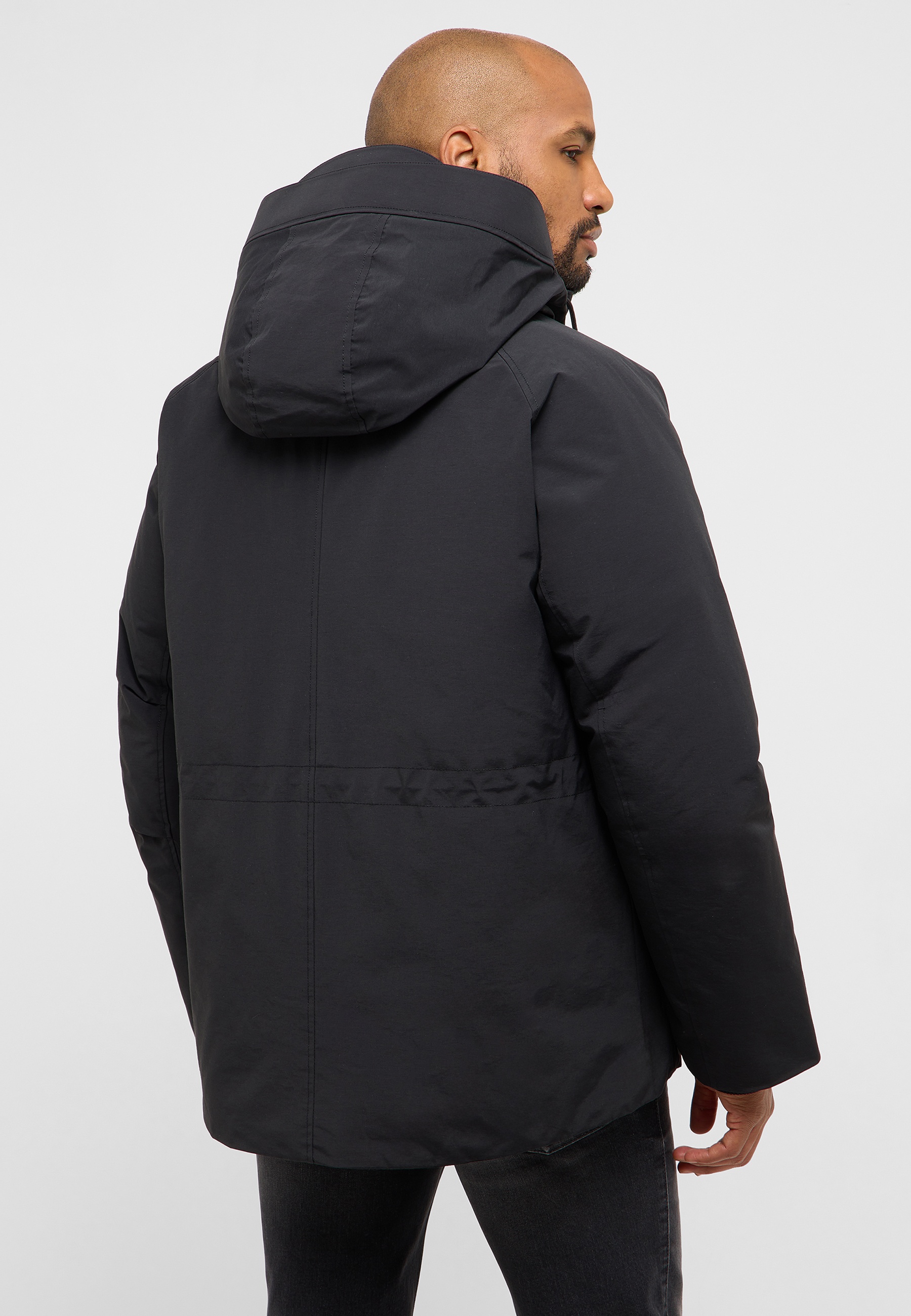 Mantel, Jacke, Jeans, Gesicht