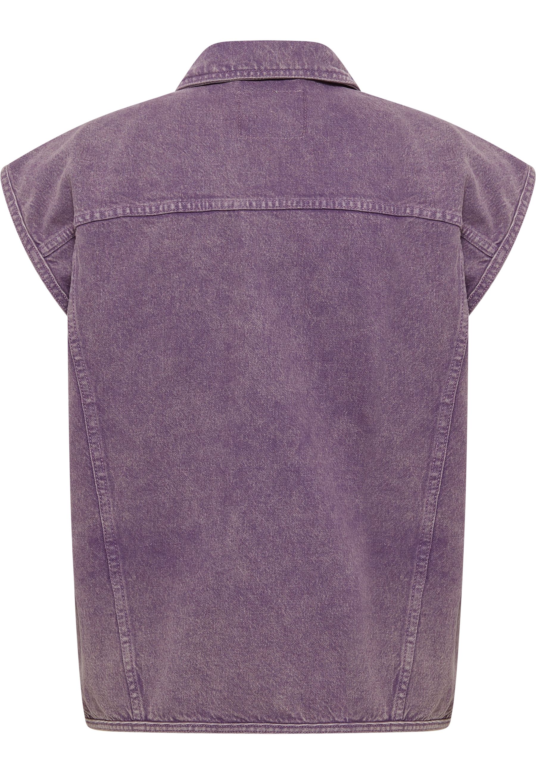 jacke, jeans, lila, weste, stoff