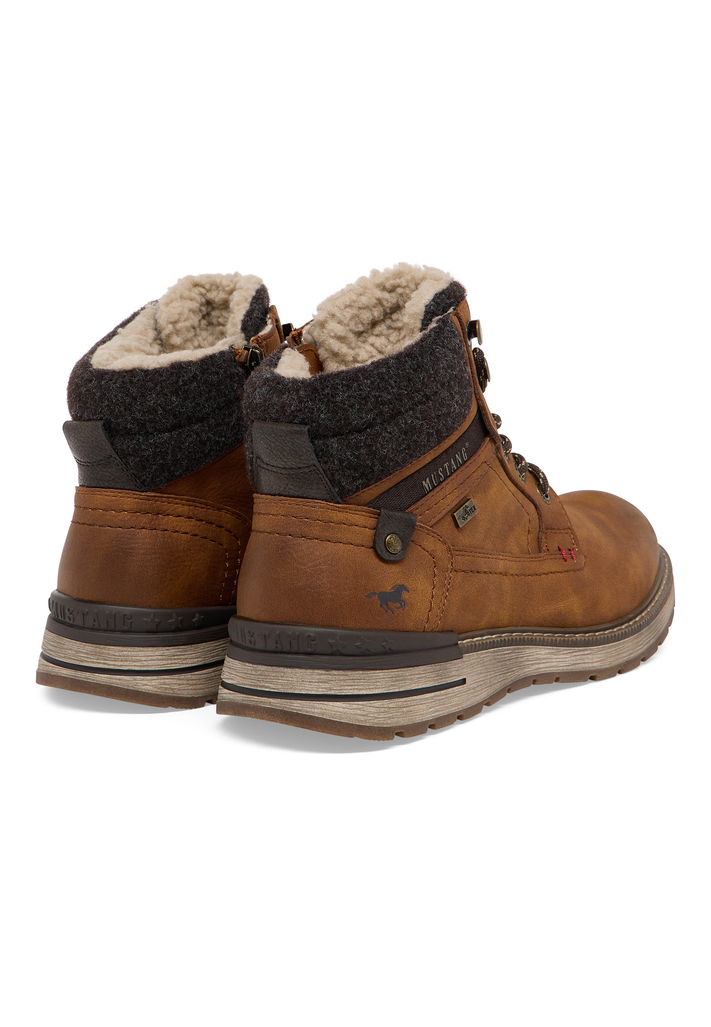 Hiking boots, Lederstiefel, Twinsole, Futterfell, Stiefel-Außenseite