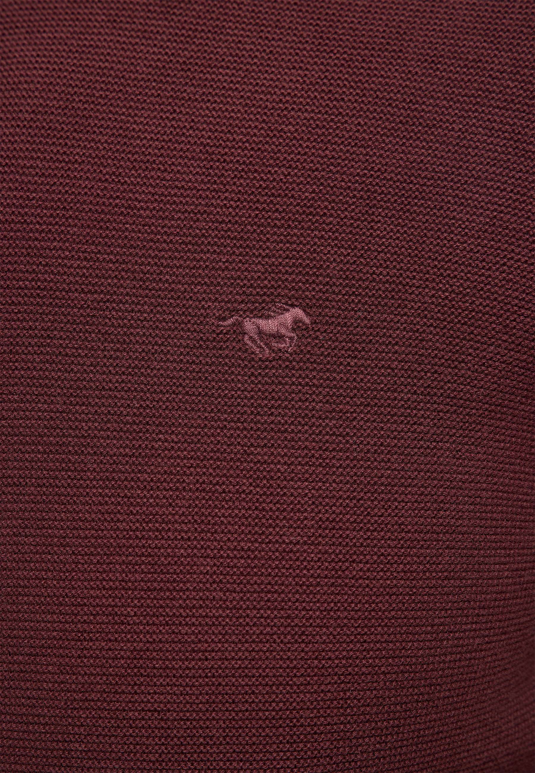 Pullover, Kashmirknit, Herren, Weinrot, Kleidungselemente