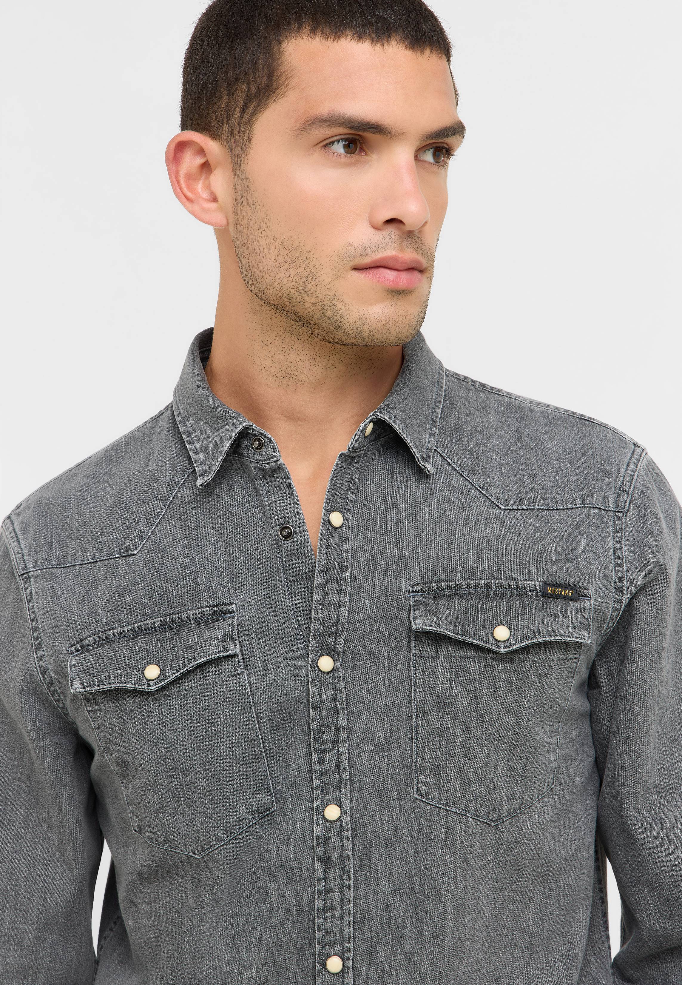 Hosen, Hemd, Jeanshose, Mantel, Person