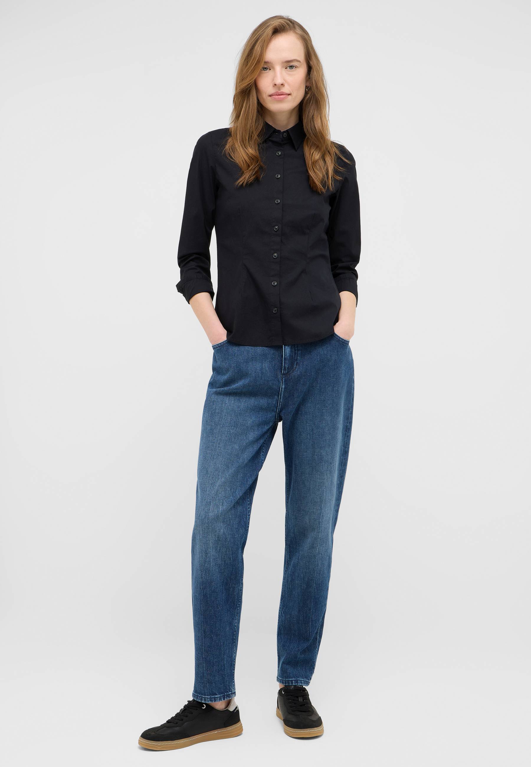 Hosen, Jeans, Blazer, Person, Hemd