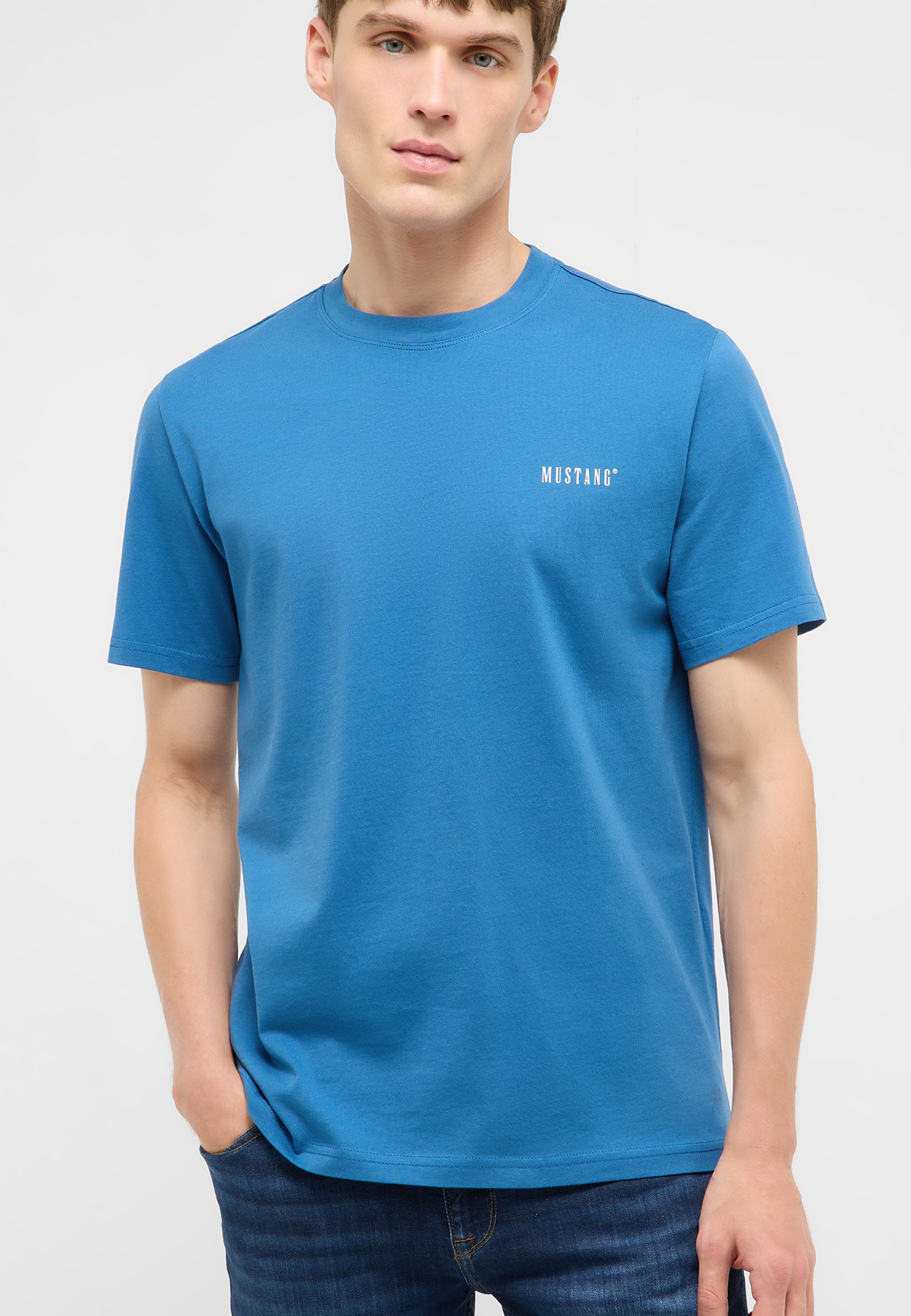 T-Shirt, Kurzarm, Blau, Pullover? no