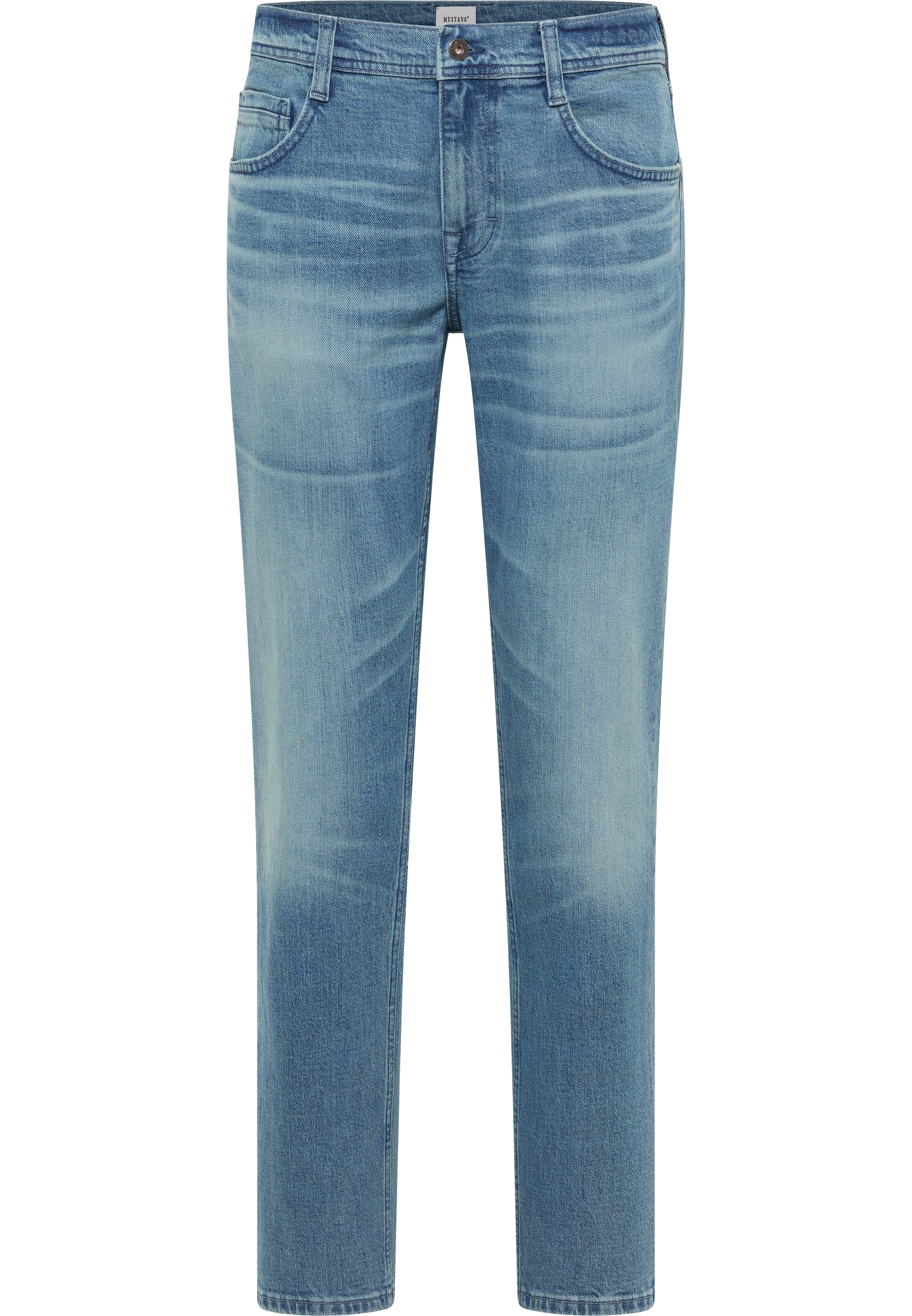 Mustang Herren Jeans Style Denver Straight, blau mittel