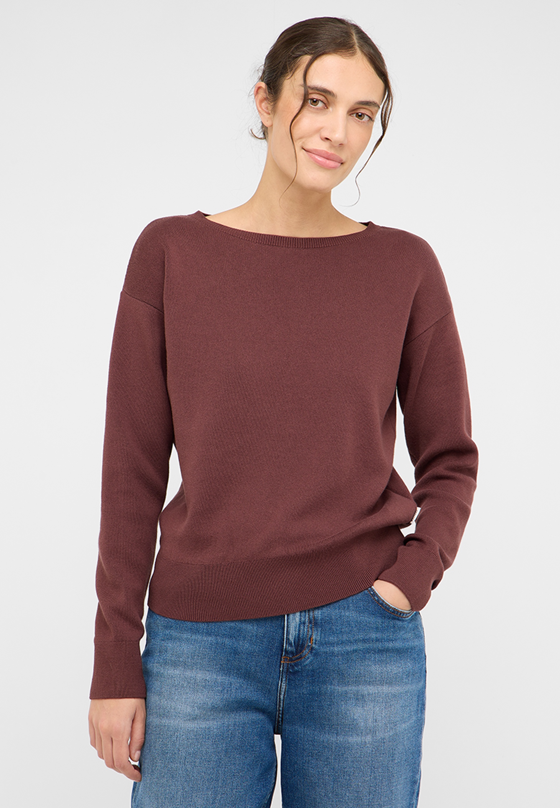 Langarm, Pullover, Erwachsener, Person, Frau