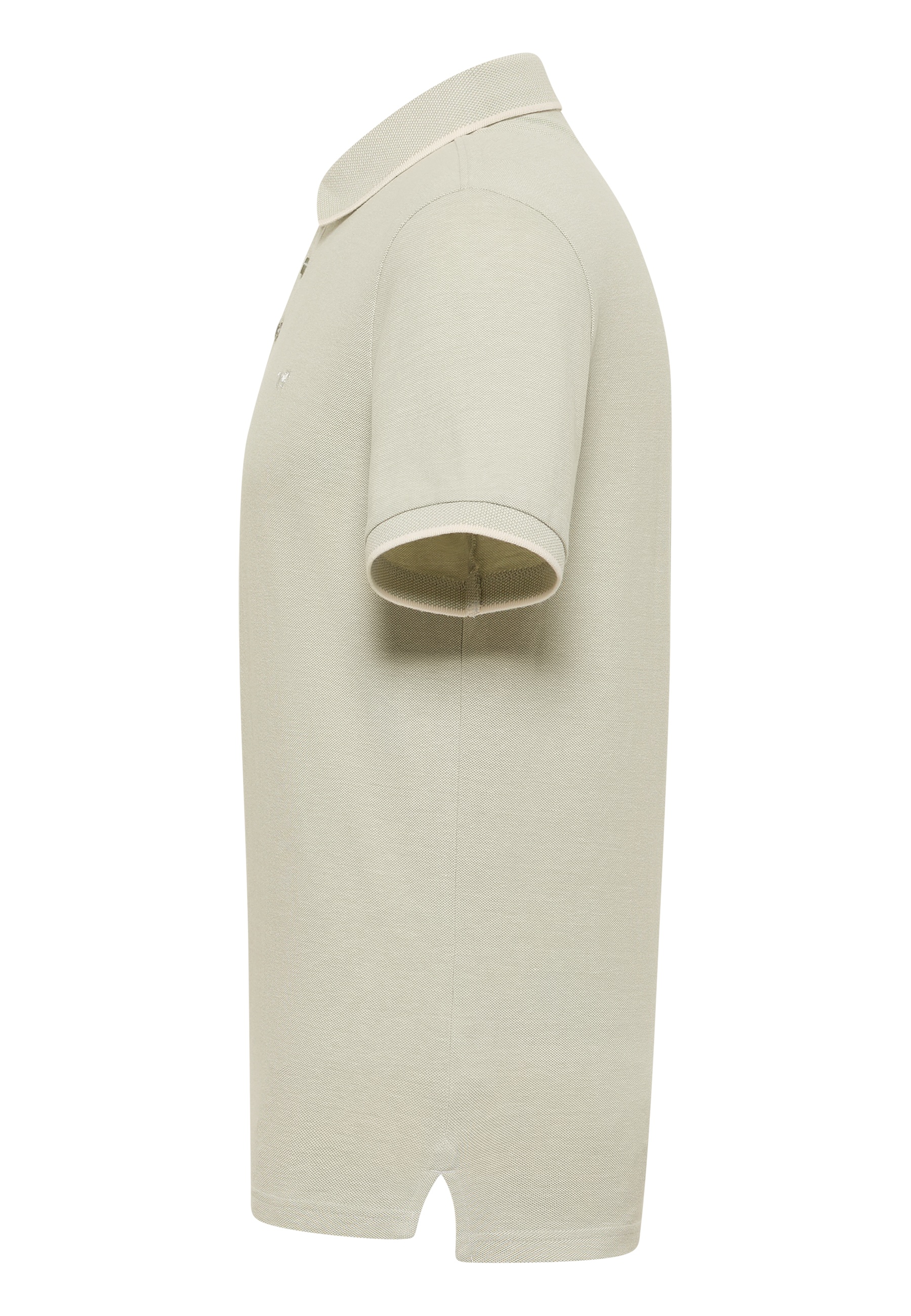 Polohemd, Kurzärmlig, Beige, Baumwolle, Polo-Shirt