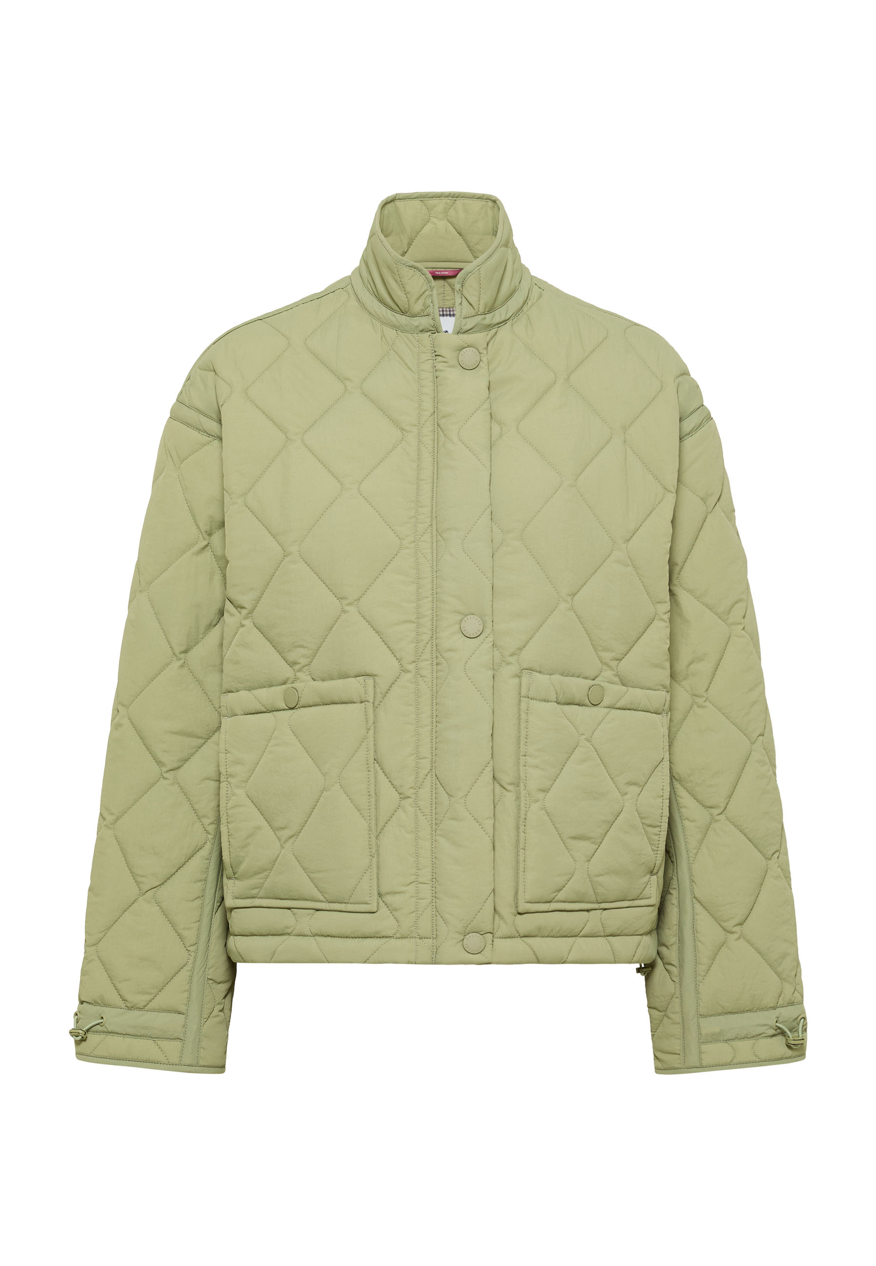 Reißverschluss, Quilted, Jacke, Karo-Muster, Pufferjacke