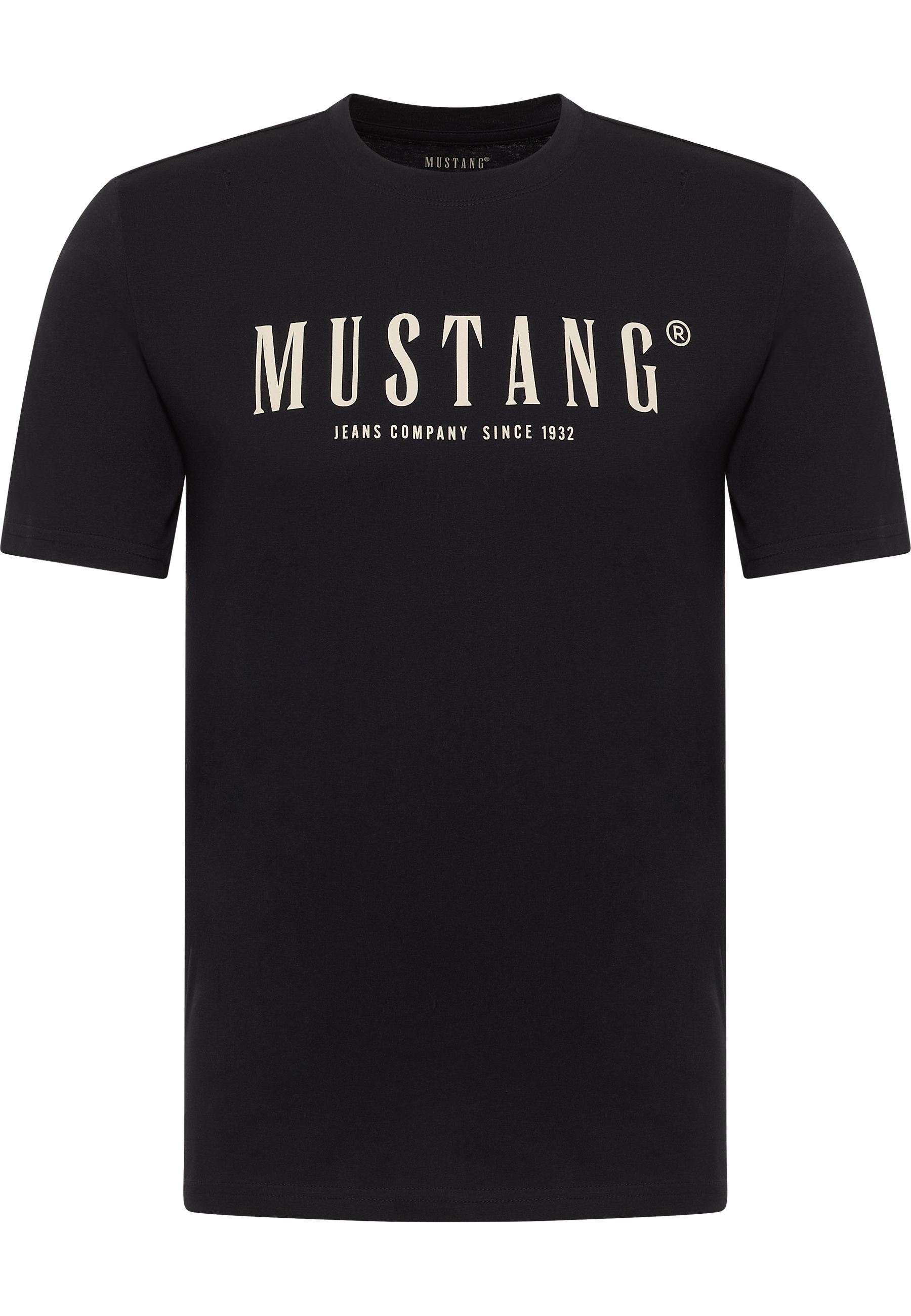 Mustang Herren T-Shirt Style Austin, schwarz