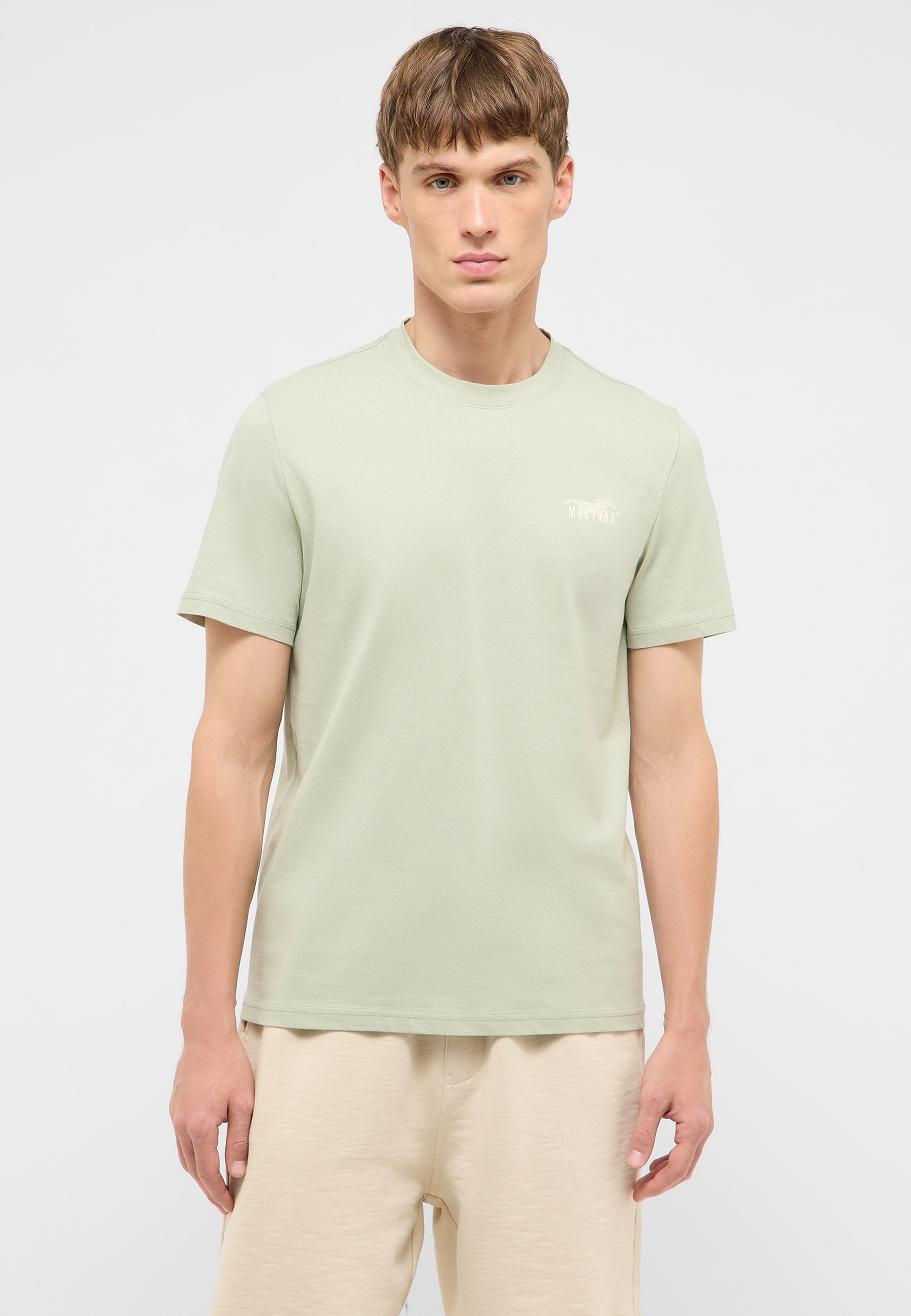 T-Shirt, Kurzärmlig, Unifarben, Kleidung, Oberteil