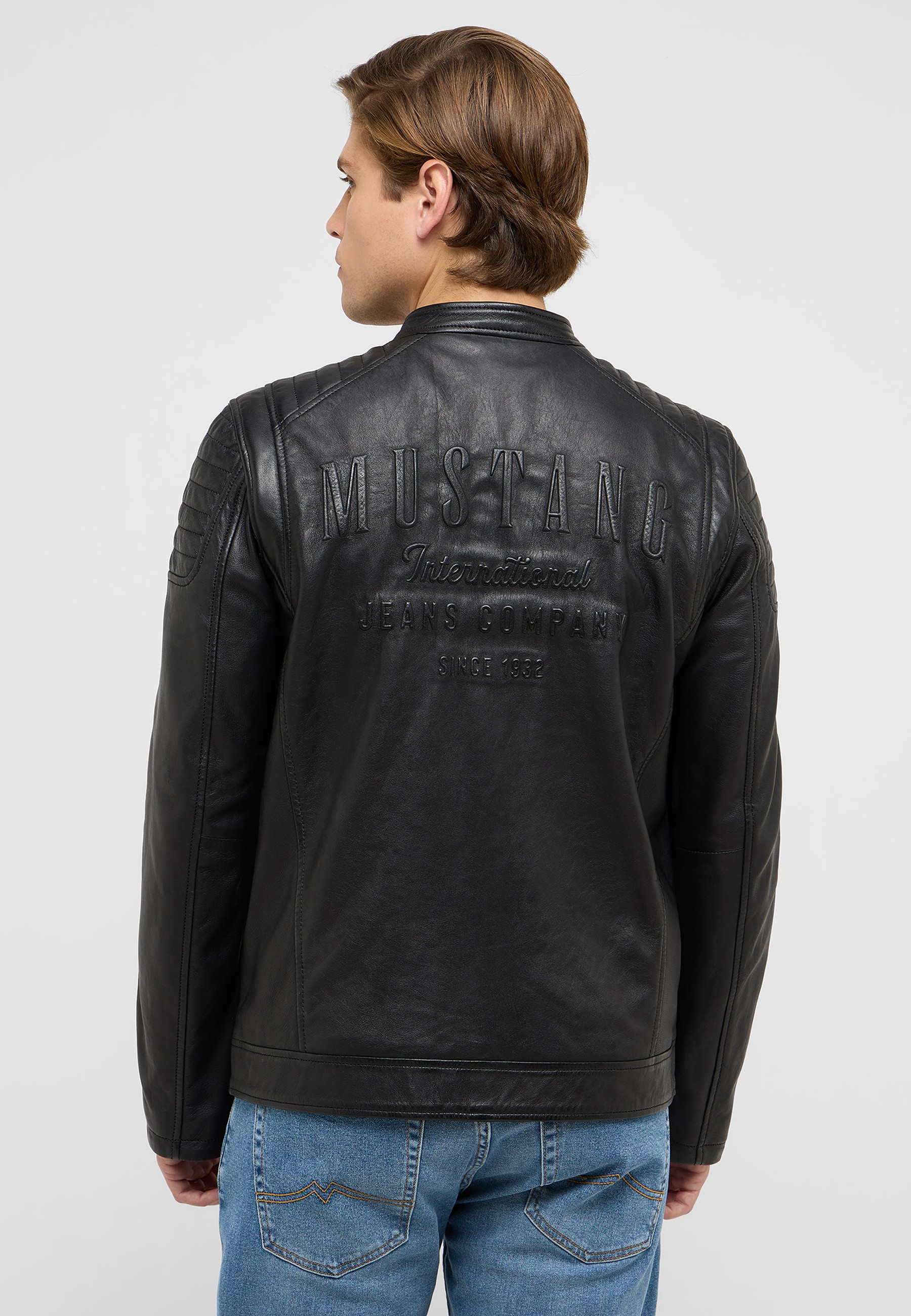 Bekleidung, Mantel, Jacke, Jacke aus Leder, Kopf