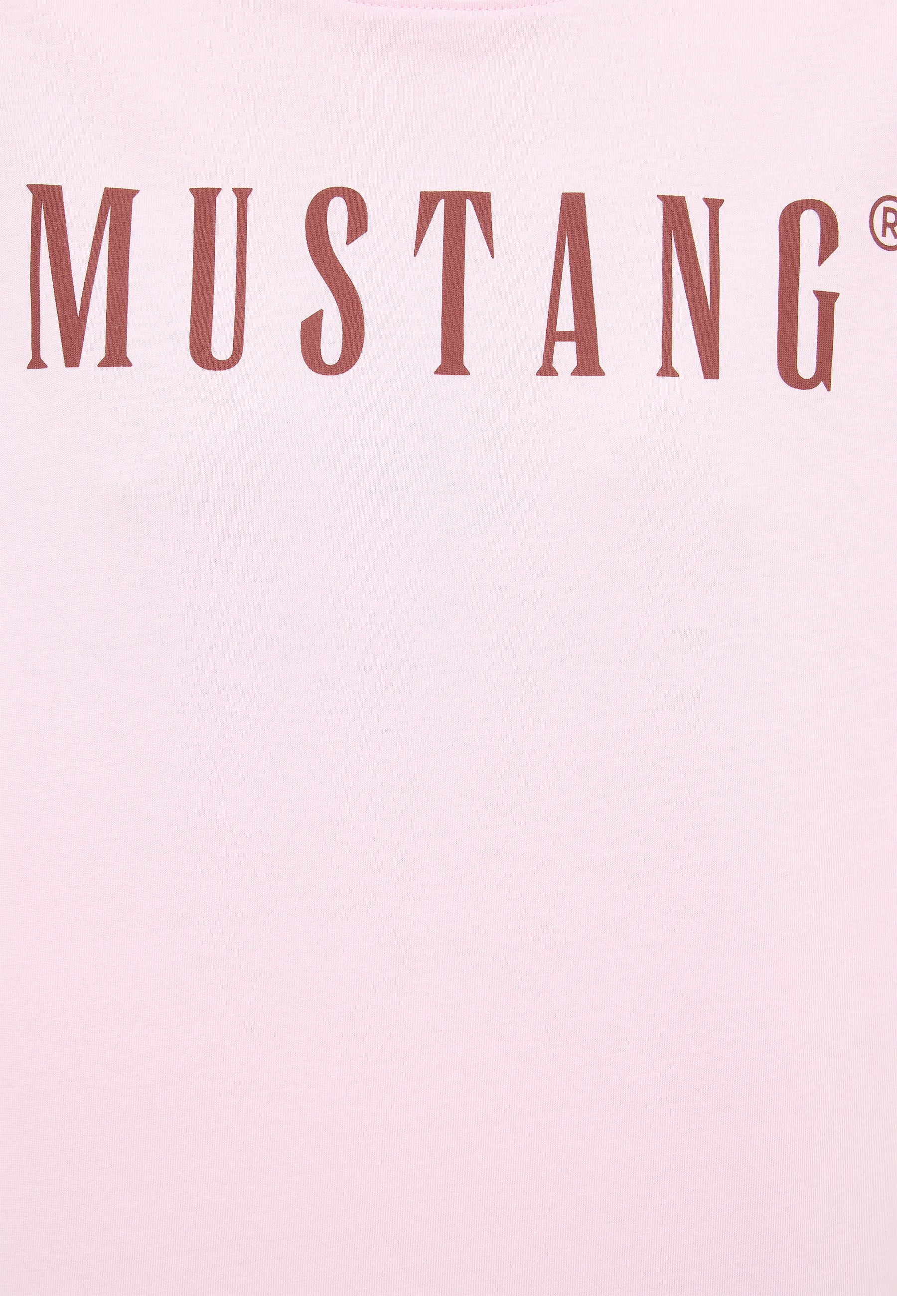 pink, T-Shirt, Mustang, Text, Logo