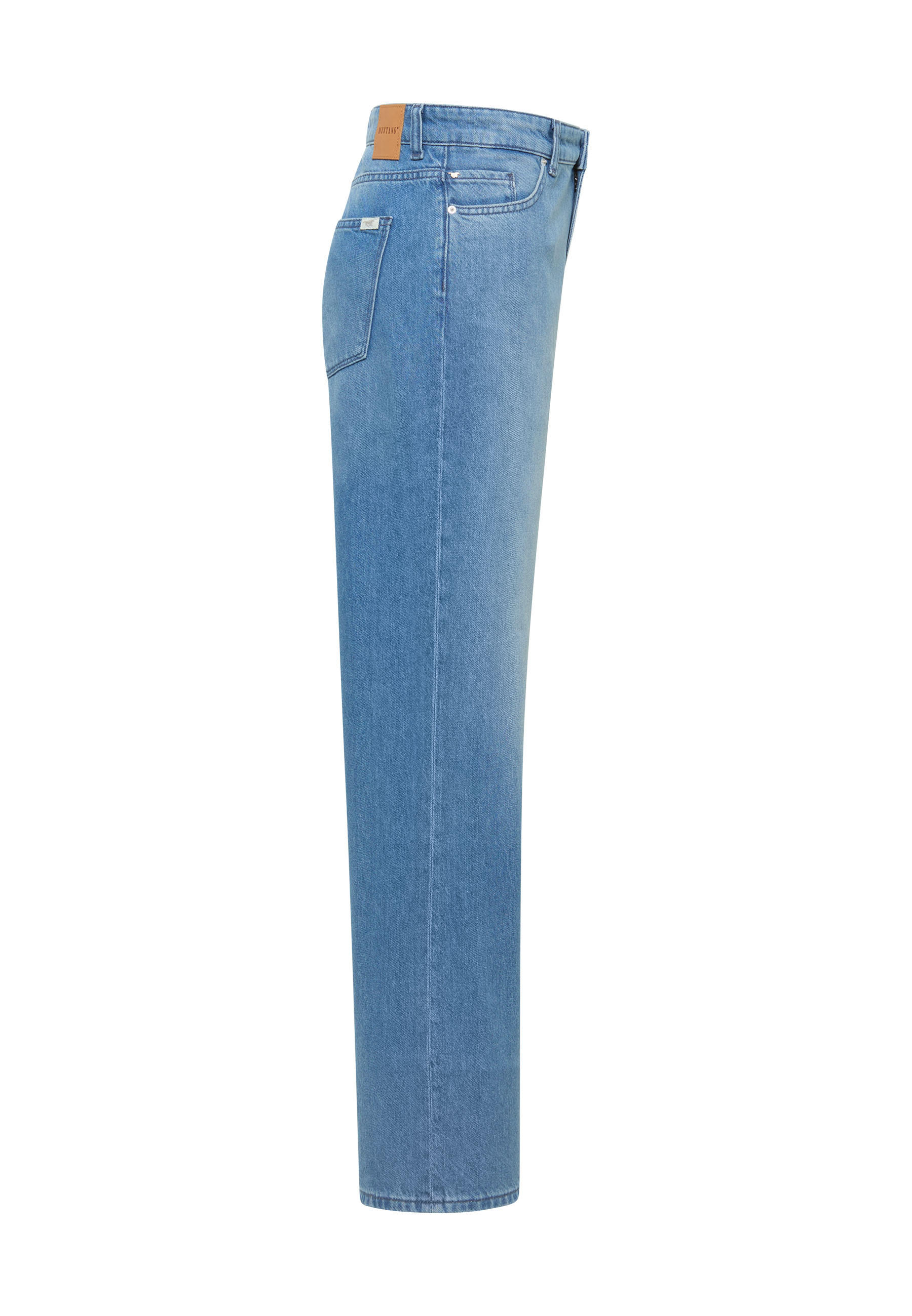 Jeans, Denim, Hosenbein, Straight leg, Grau-blau