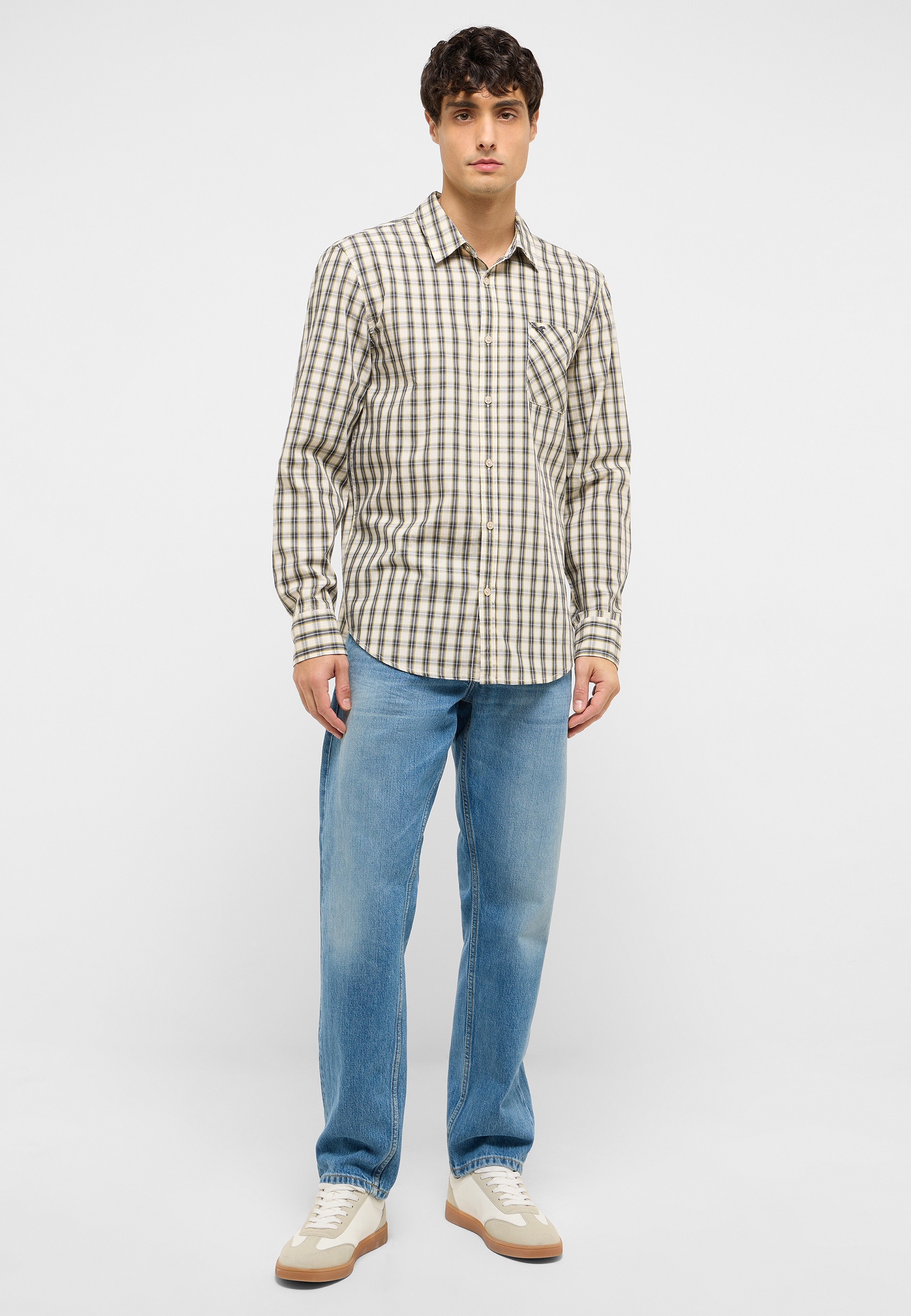 Hemd, Hosen, Jeanshose, Mann, Person