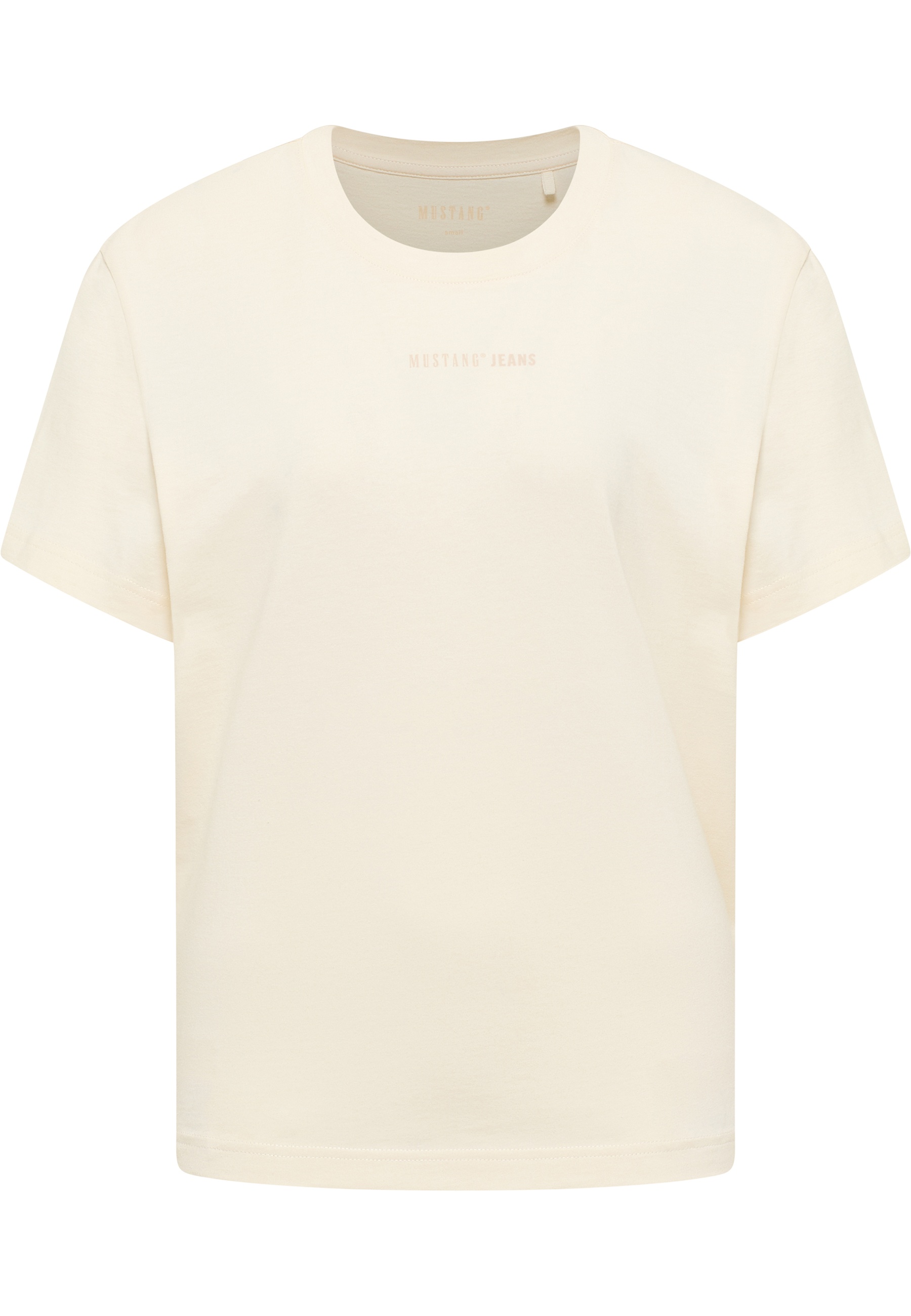 Mustang Damen T-Shirt Style Floris, offwhite