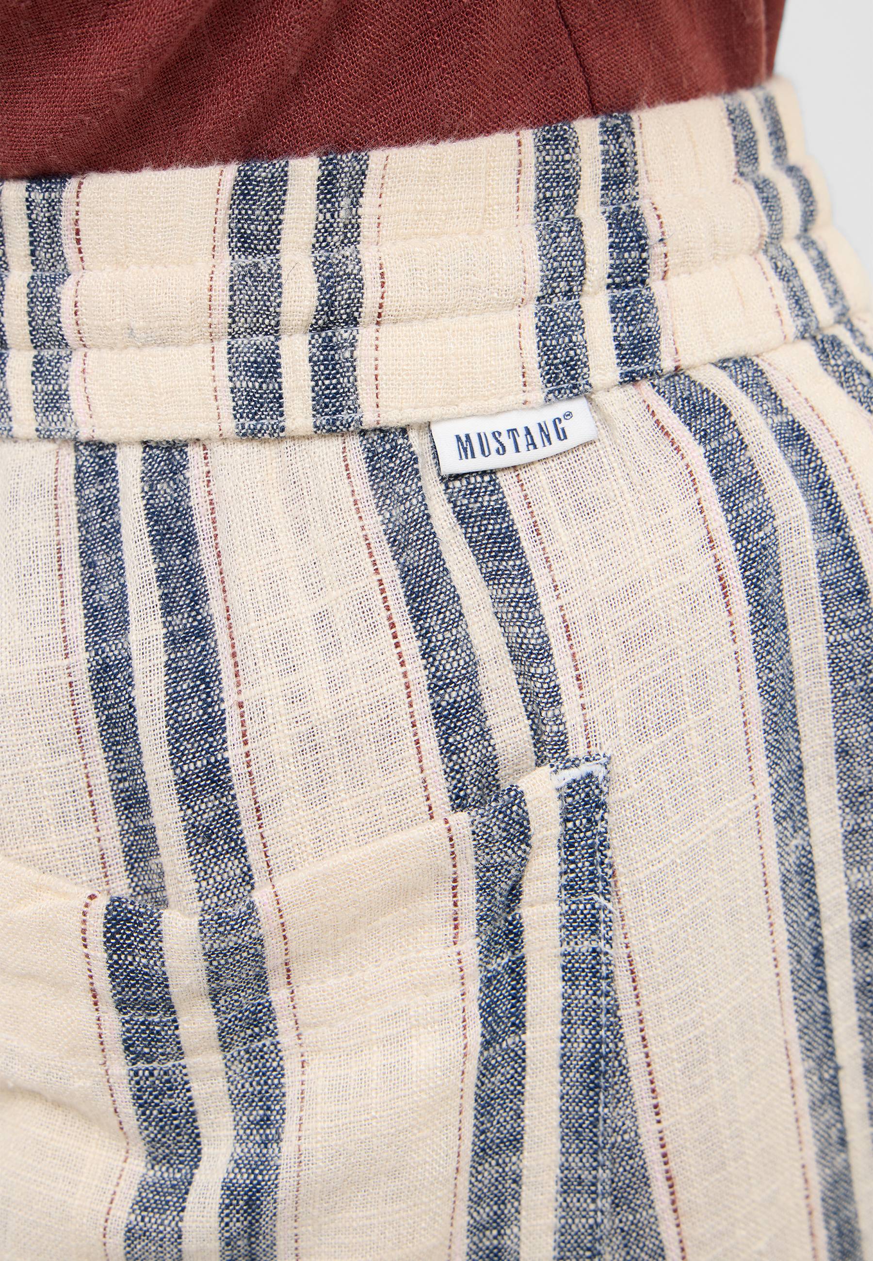 gestreift, Leinen, Tasche, Taillenbund, Label Mustang