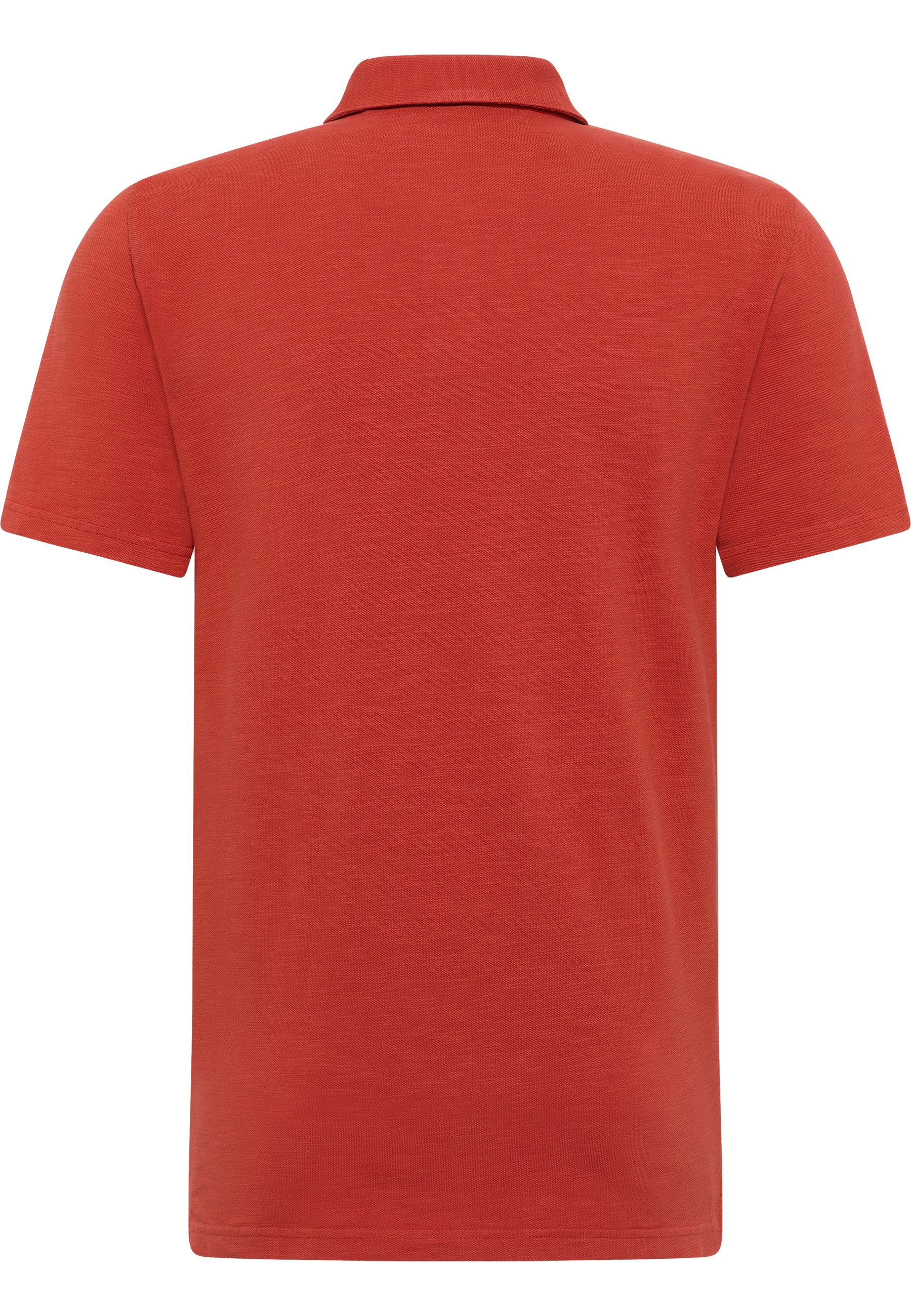 Polohemd, kurzärmelig, orange, Kragen, einfarbig