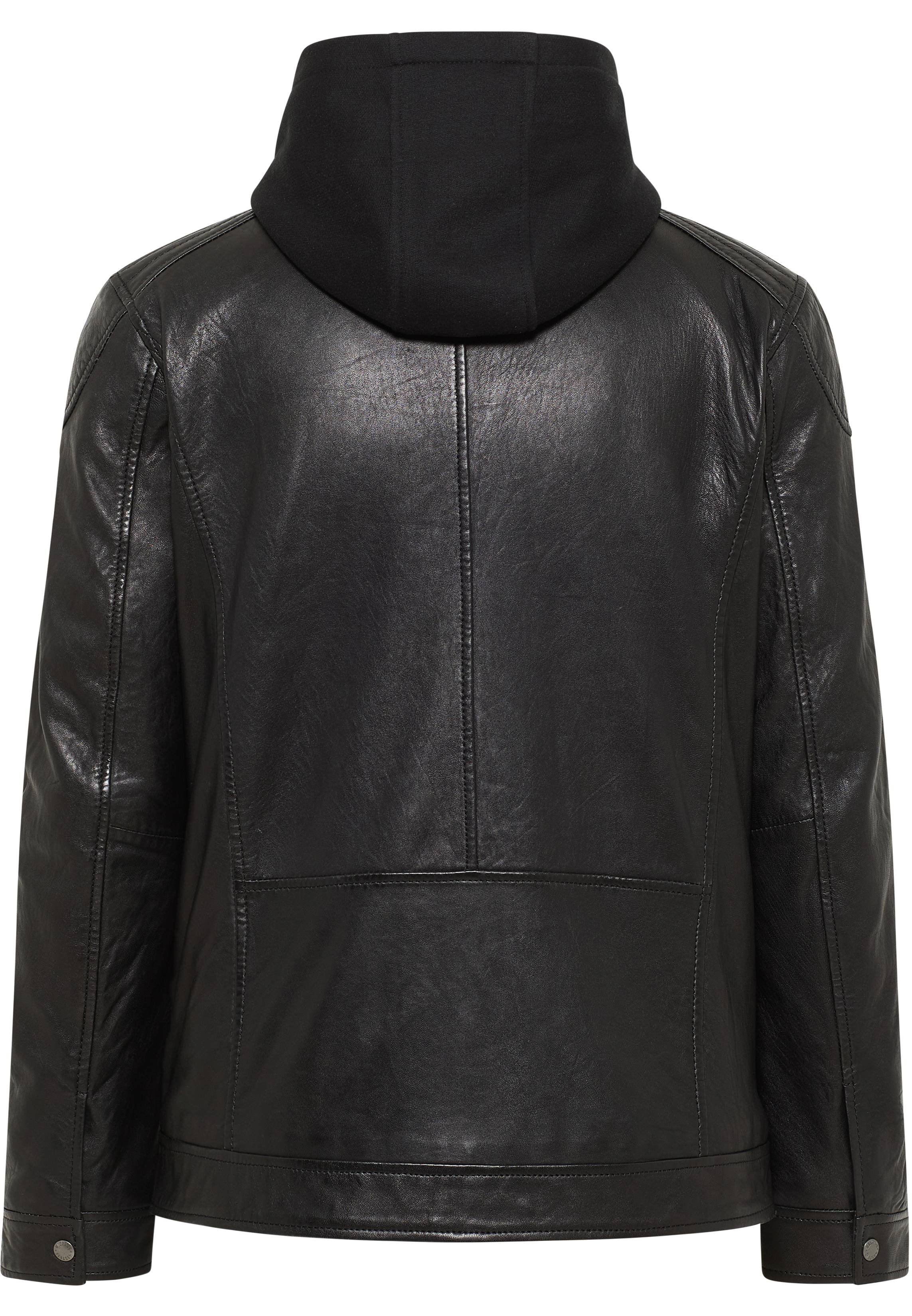 Bekleidung, Mantel, Jacke, Kapuzenpulli, Jacke aus Leder