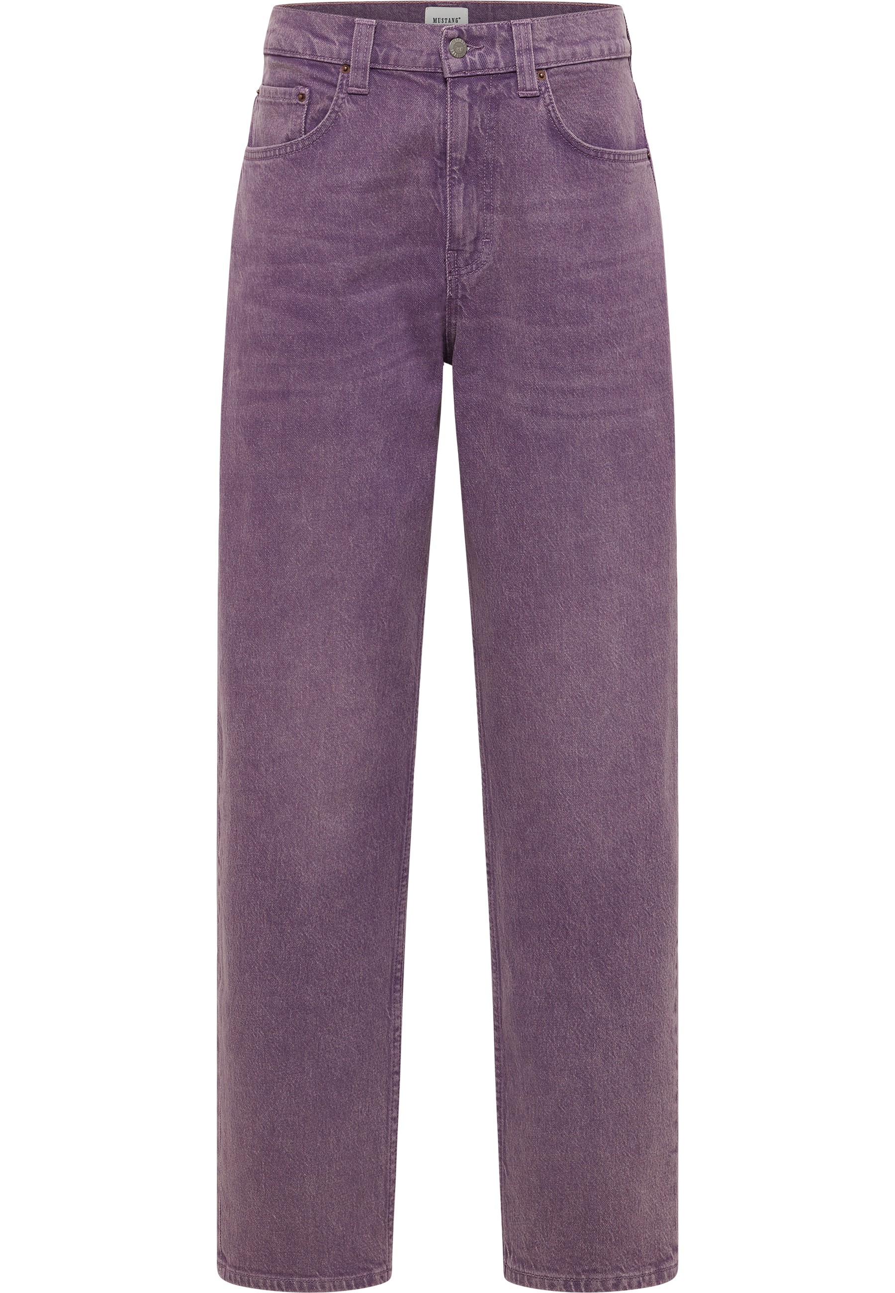 Hose, Jeans, Lila, Hochbund, Gerade