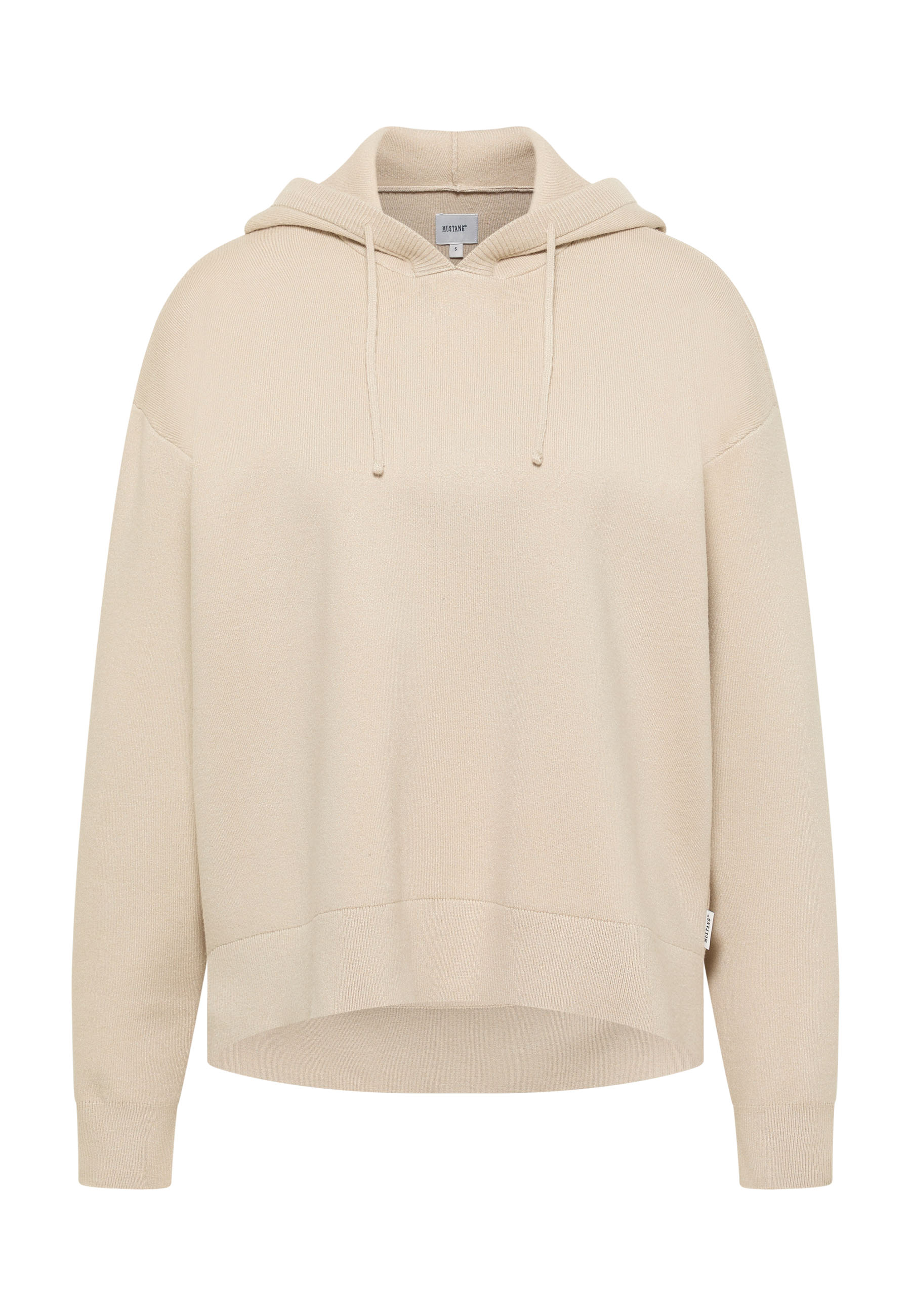 Hoodie, Kapuzenpullover, Beige, Baumwolle, Lässiger Stil
