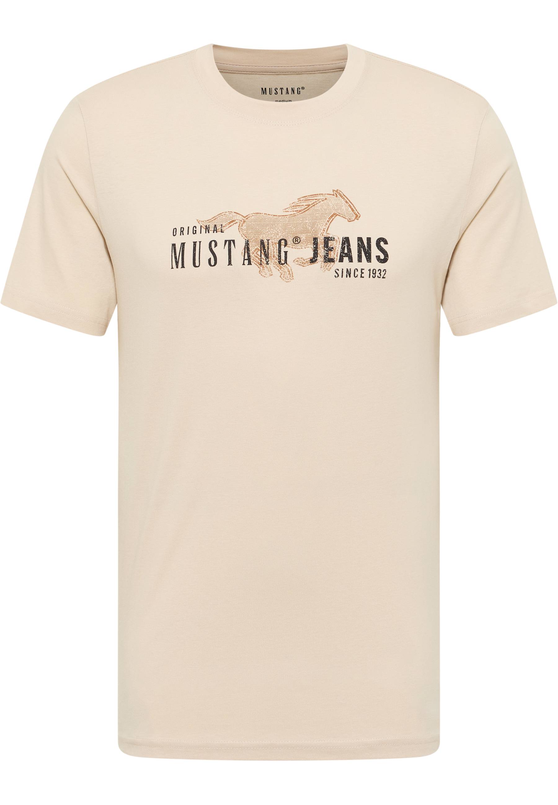 Mustang Herren T-Shirt Style Austin, beige